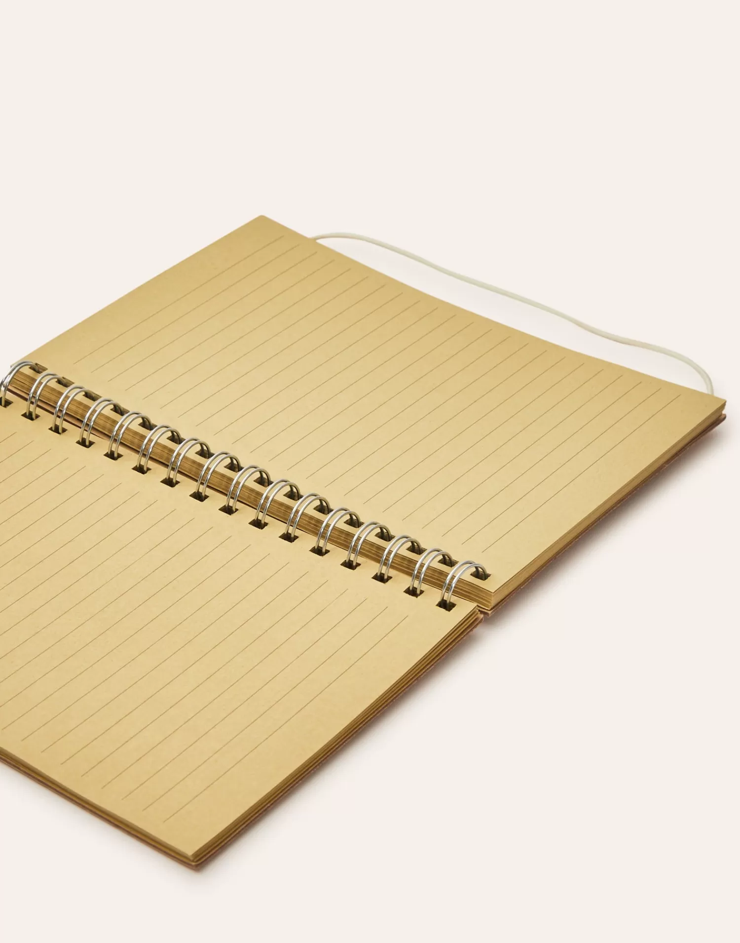Stationery*Natura Selection A5 Bamboo Cover Notebook With Elastic Band 146005-BEIG