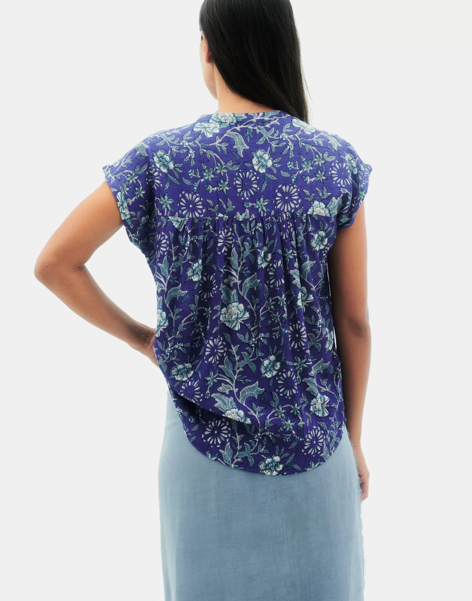 adriatico_blouse_3-1.webp Shirts & Blouses | T-Shirts & Tops*Natura Selection Adriatico Blouse 147759-BLUE