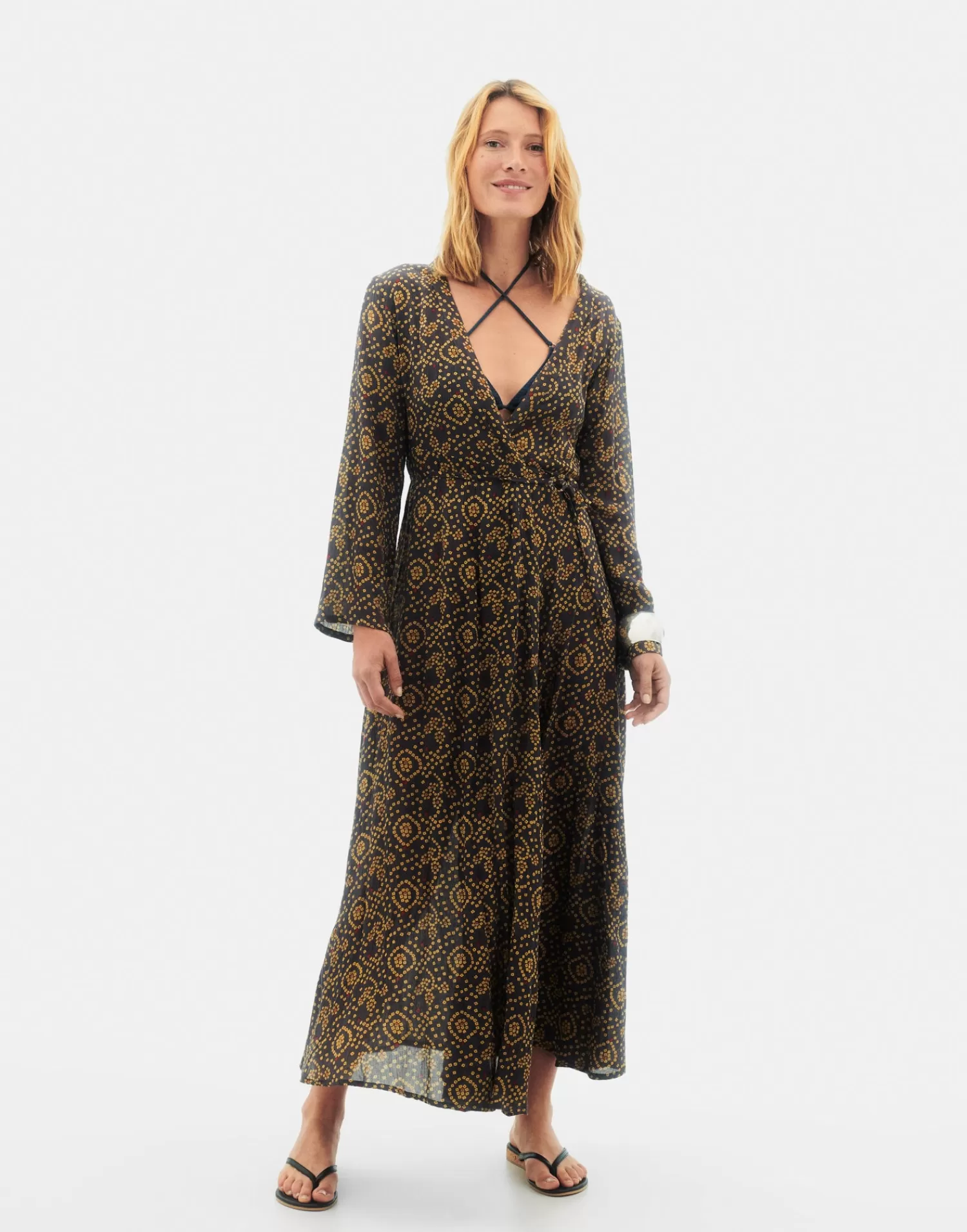 Dresses*Natura Selection Bandani Dress 147744-GREY