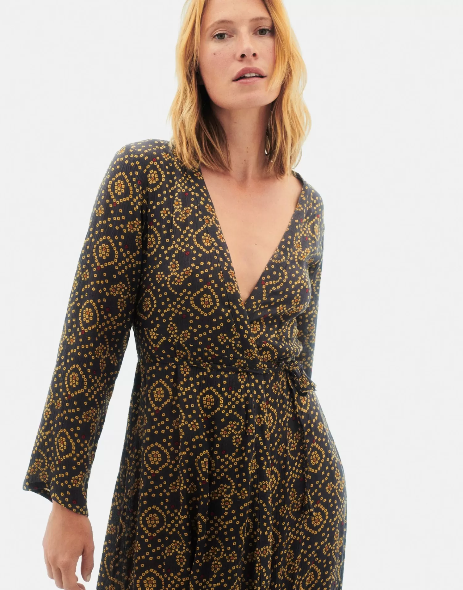 Dresses*Natura Selection Bandani Dress 147744-GREY