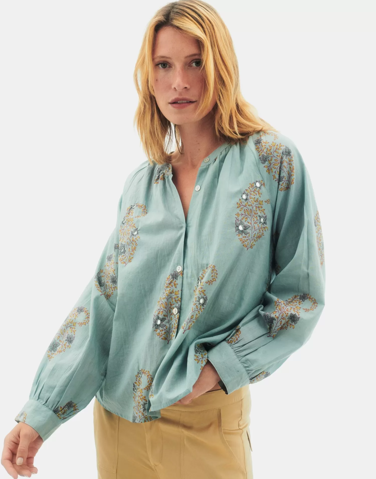 Shirts & Blouses*Natura Selection Bangalore Blouse 147812-BLUE