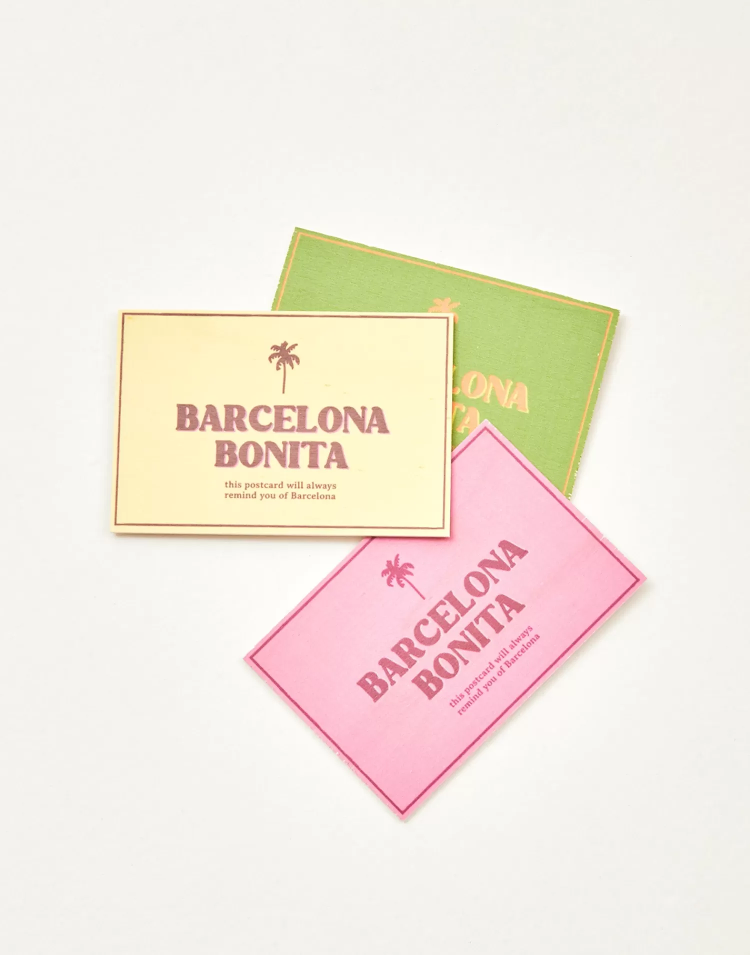 barcelona_bonita_wooden_postcard_10.webp Stationery*Natura Selection Barcelona Bonita Wooden Postcard