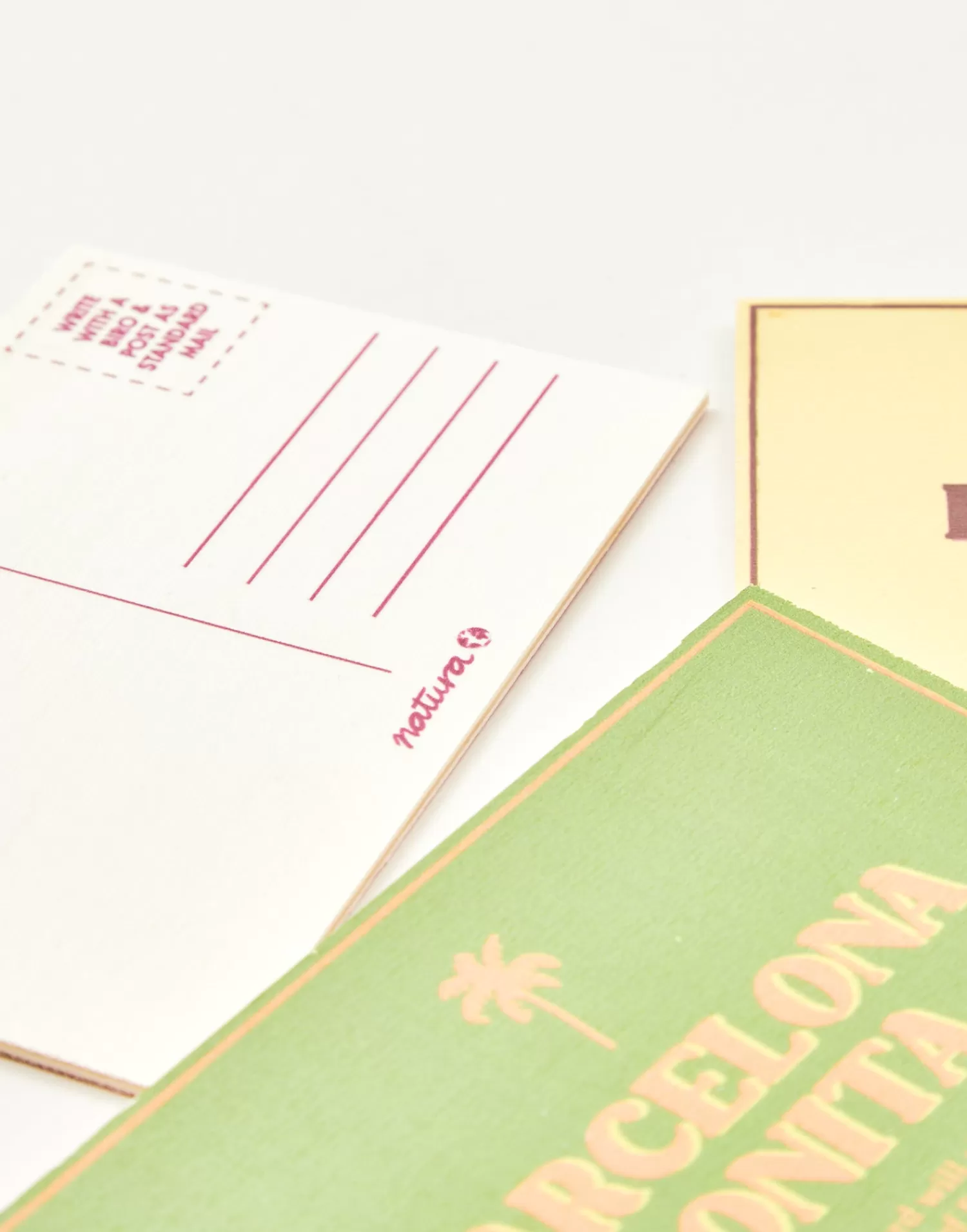 barcelona_bonita_wooden_postcard_12.webp Stationery*Natura Selection Barcelona Bonita Wooden Postcard