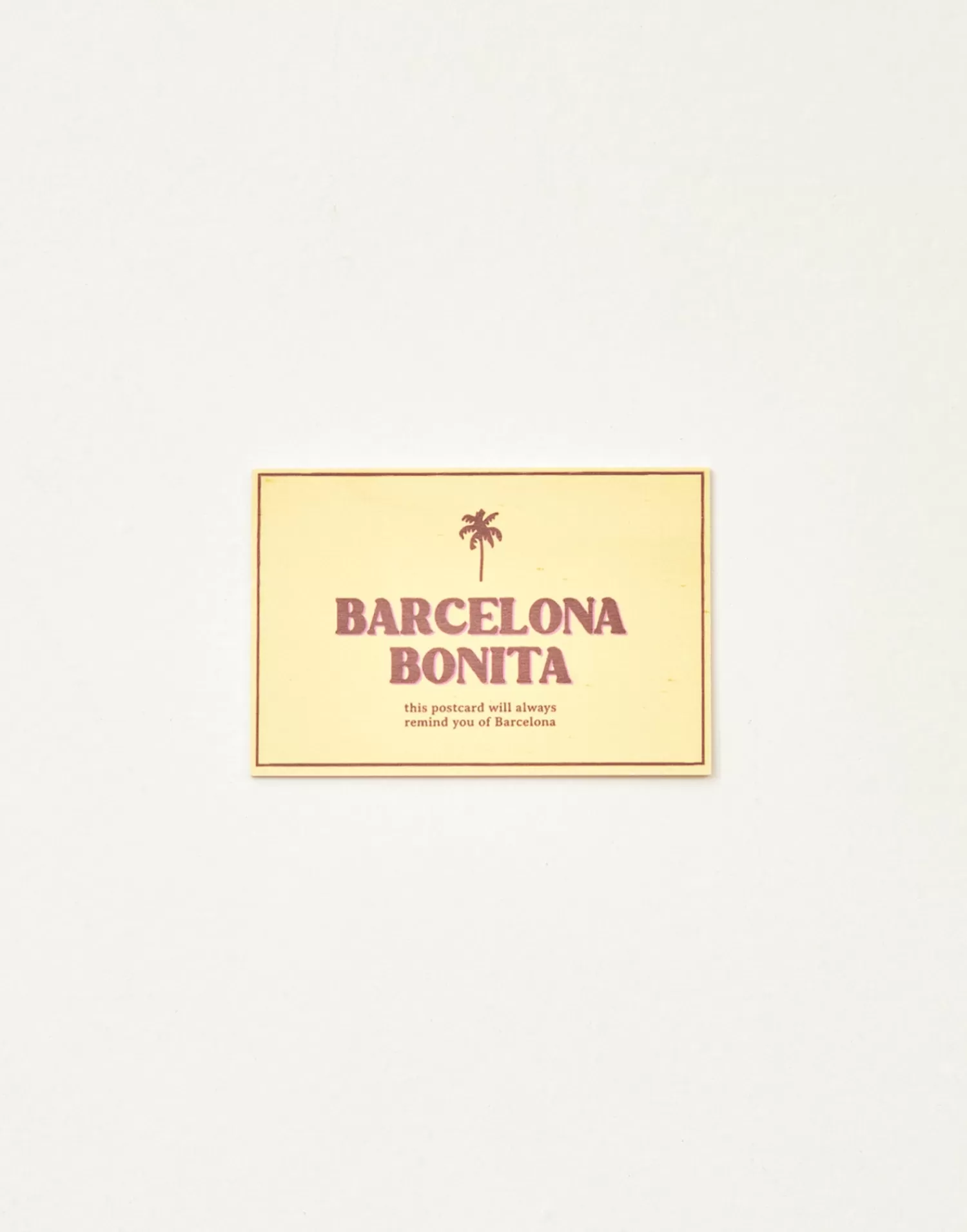 barcelona_bonita_wooden_postcard_5.webp Stationery*Natura Selection Barcelona Bonita Wooden Postcard