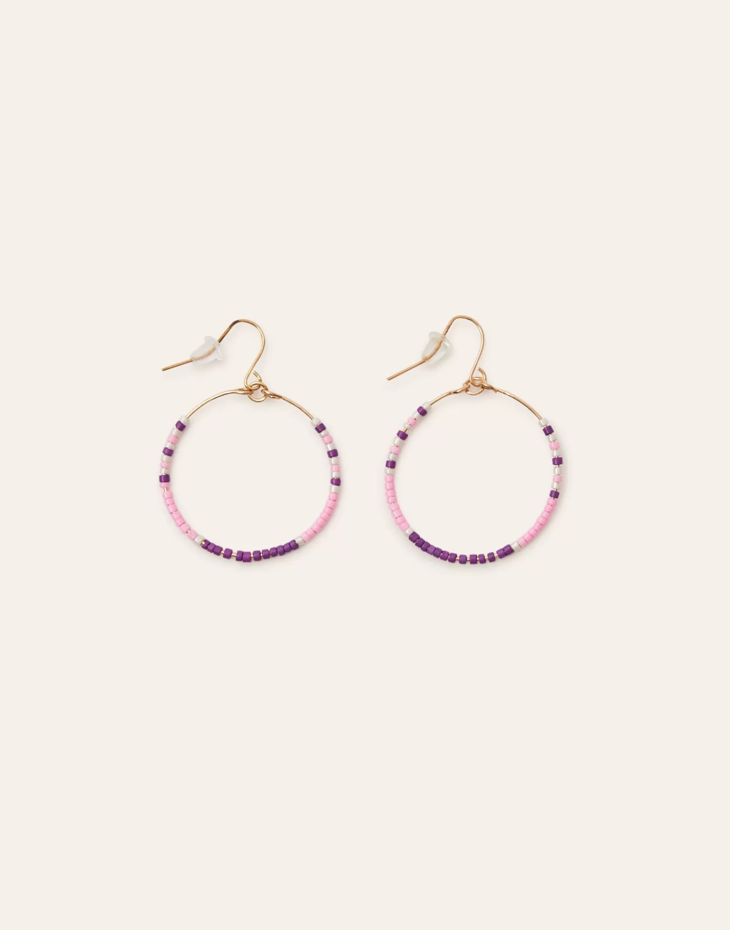 Jewelry*Natura Selection Beaded Hoop Earrings