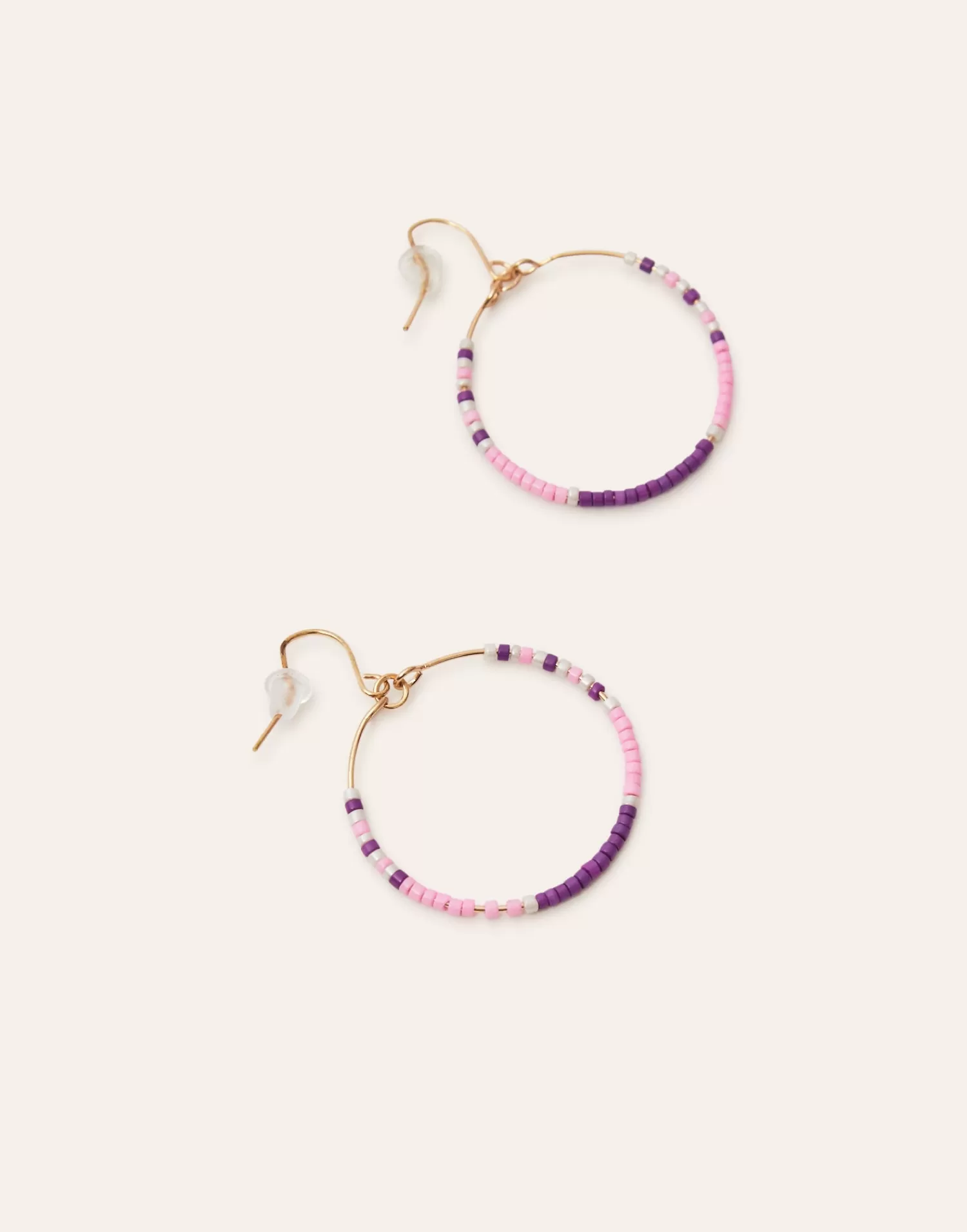 Jewelry*Natura Selection Beaded Hoop Earrings