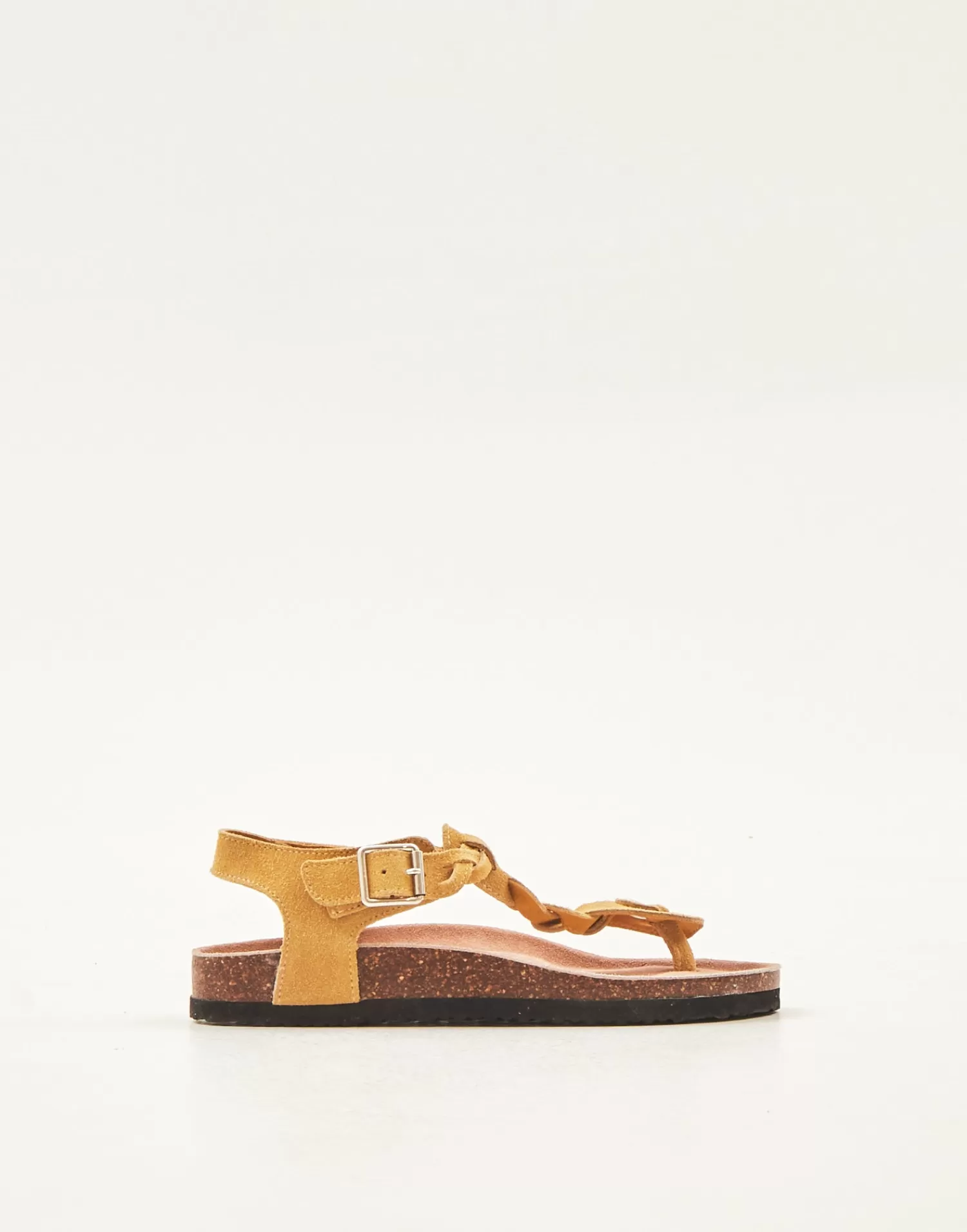 Footwear*Natura Selection Braided Toe Sandal 145441-MOUSTARD