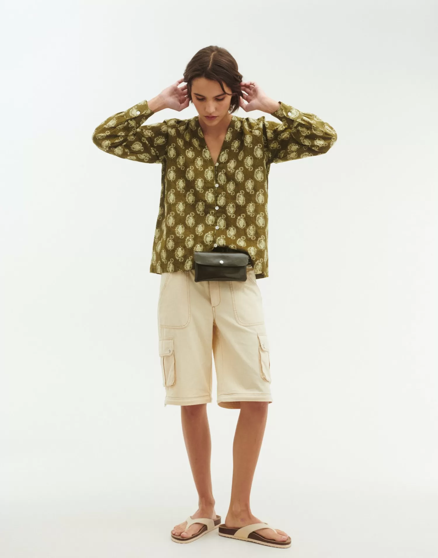 Shirts & Blouses*Natura Selection Cactus Shirt 145806-GREEN