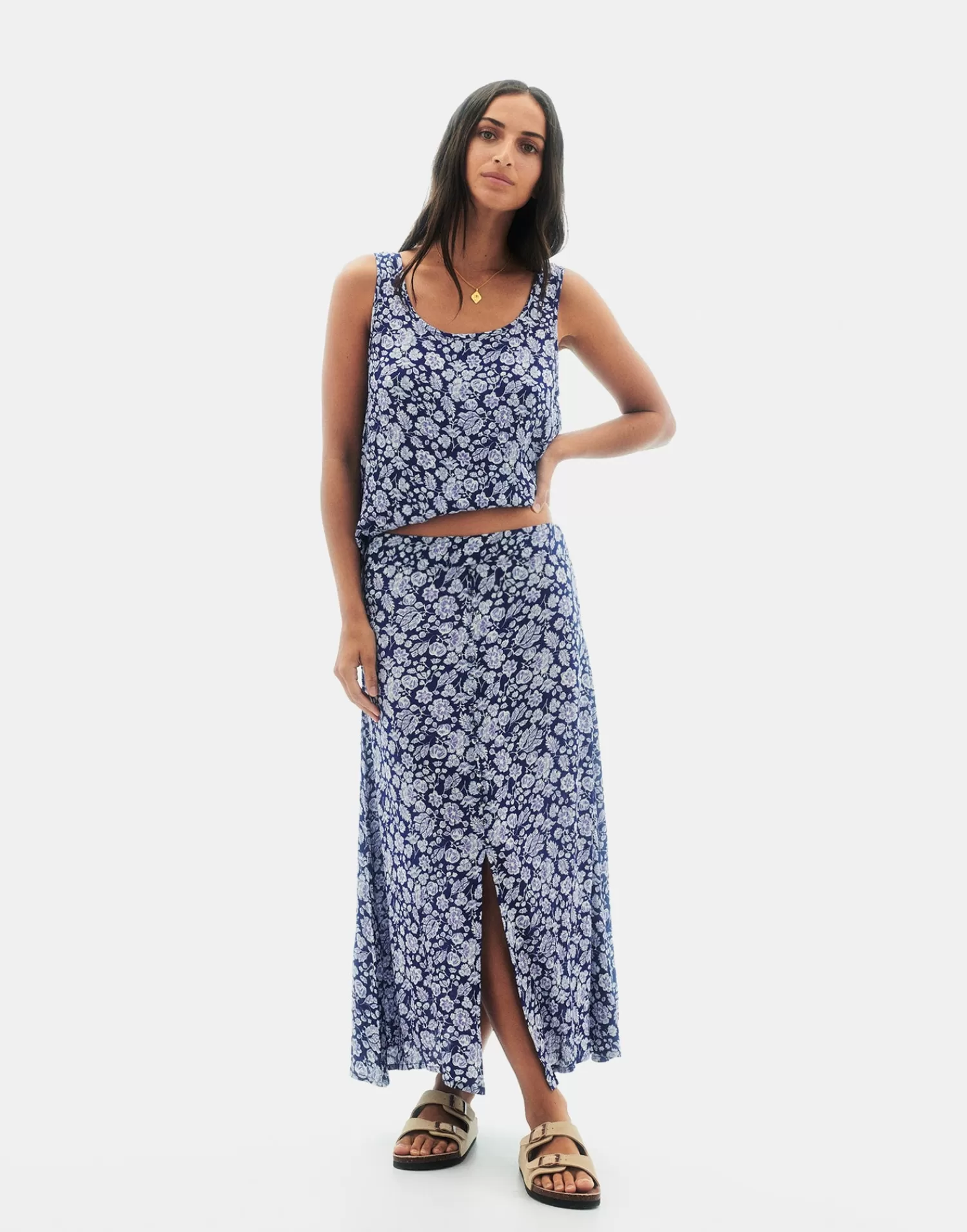 Skirts*Natura Selection Campiña Skirt 147751-BLUE