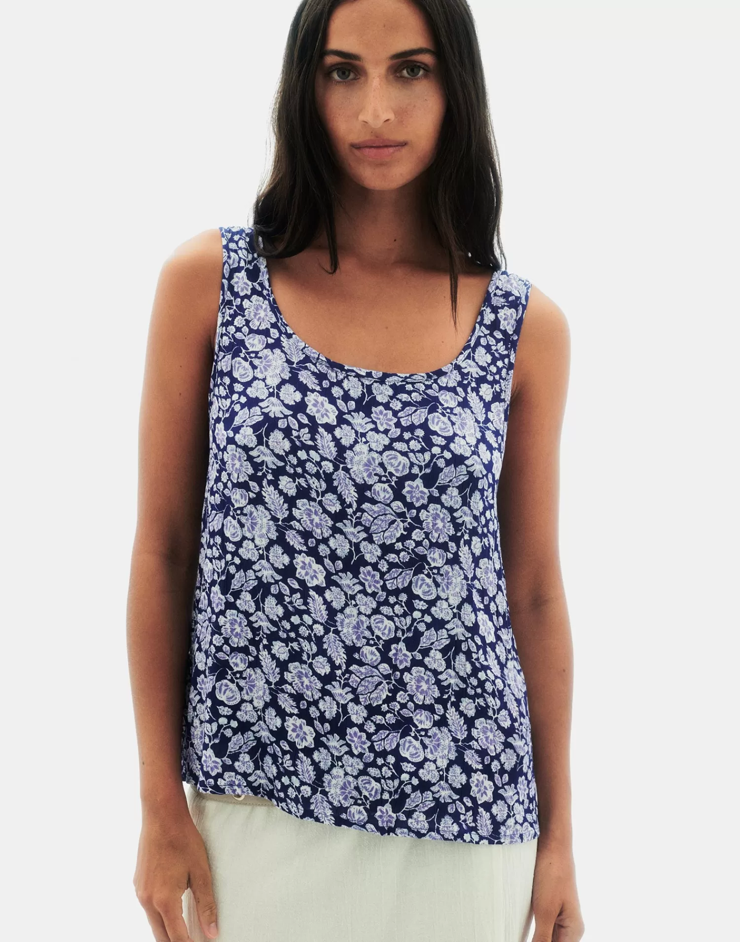 T-Shirts & Tops*Natura Selection Campiña Top 147752-BLUE
