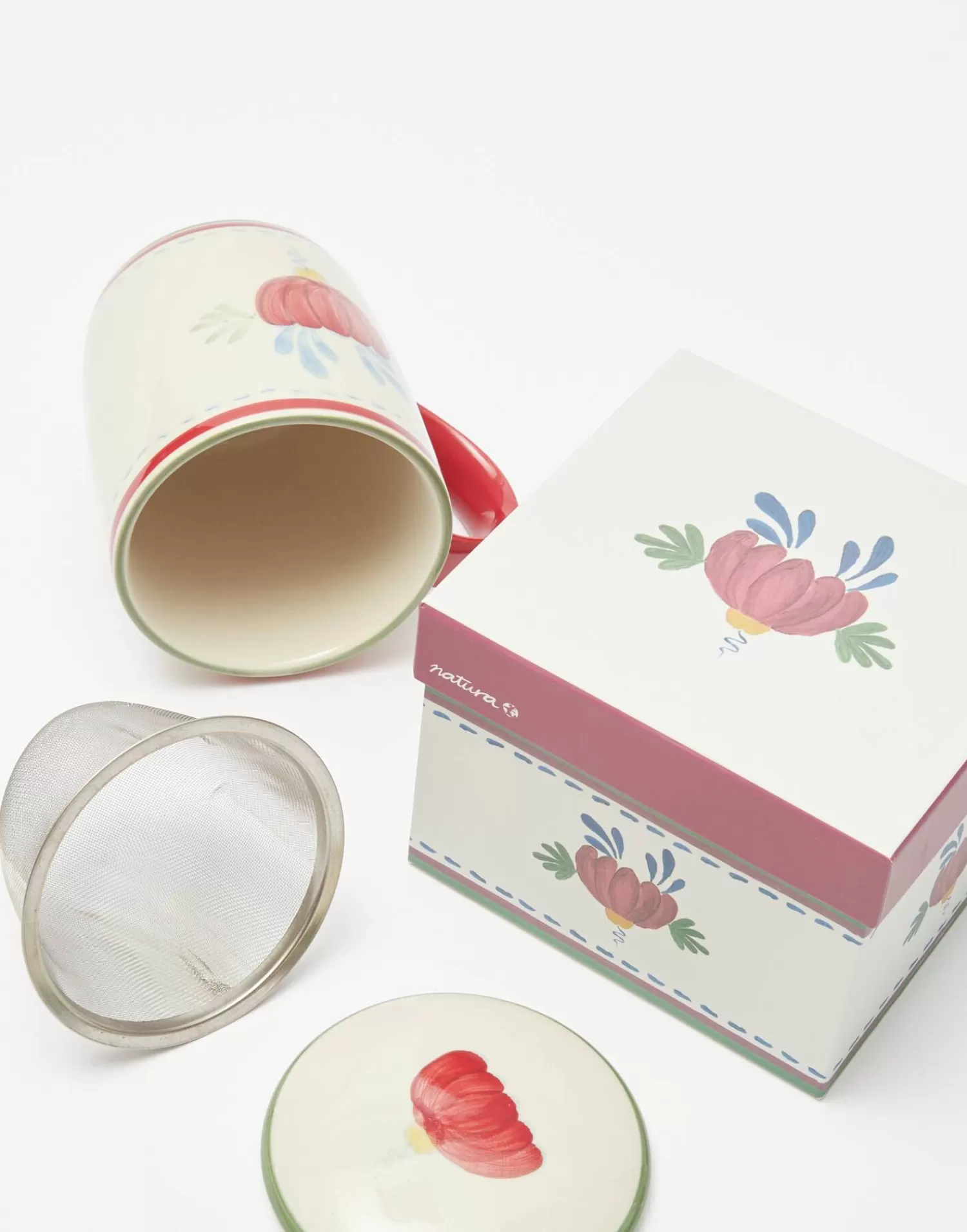 Kitchen*Natura Selection Ceramic Cup With Flores Filter