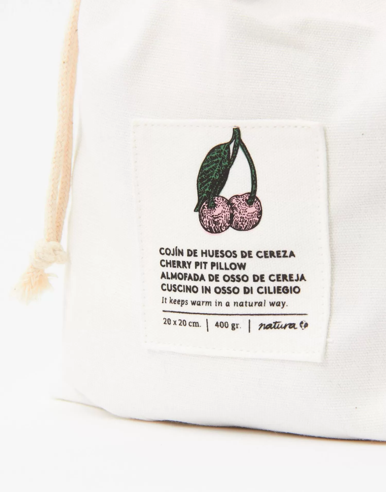 cherry_stones_pillow_4.webp Bodycare & Beauty | Bodycare & Beauty*Natura Selection Cherry Stones Pillow 109424-GRAY