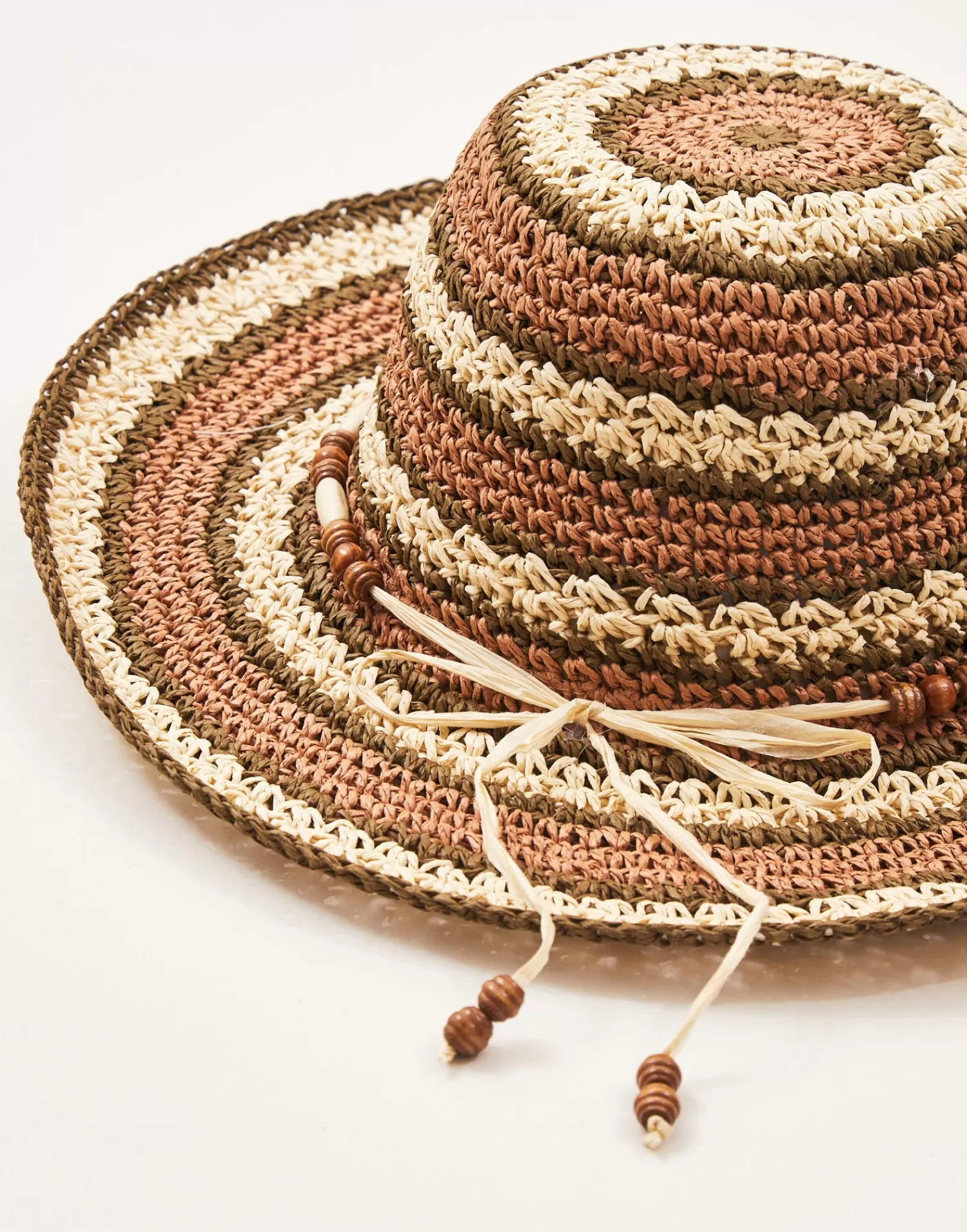 Hats & Caps*Natura Selection Circles Paper Hat 145565-BROWN