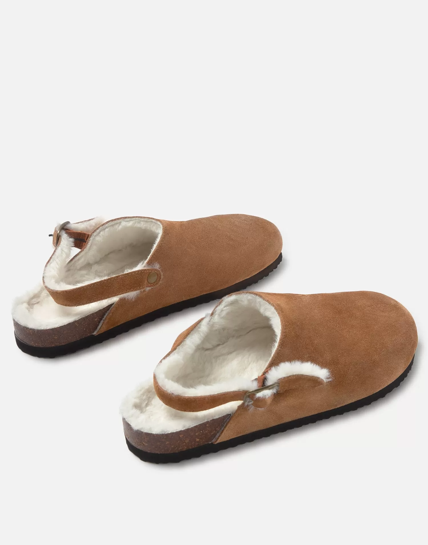 clog_with_buckle_and_fur_lining_4-2.webp Footwear*Natura Selection Clog With Buckle And Fur Lining 149769-CAMEL