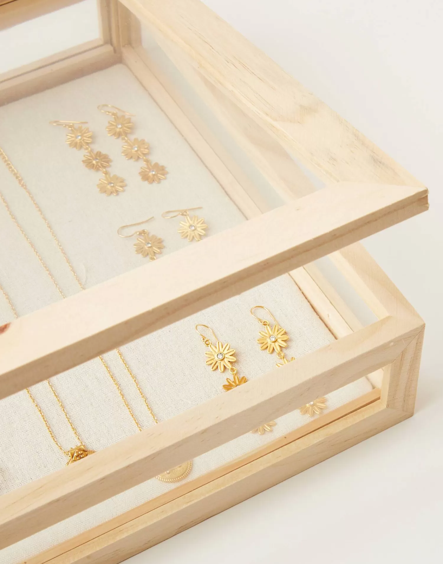 Decoration*Natura Selection Crystal Showcase And Large Wood