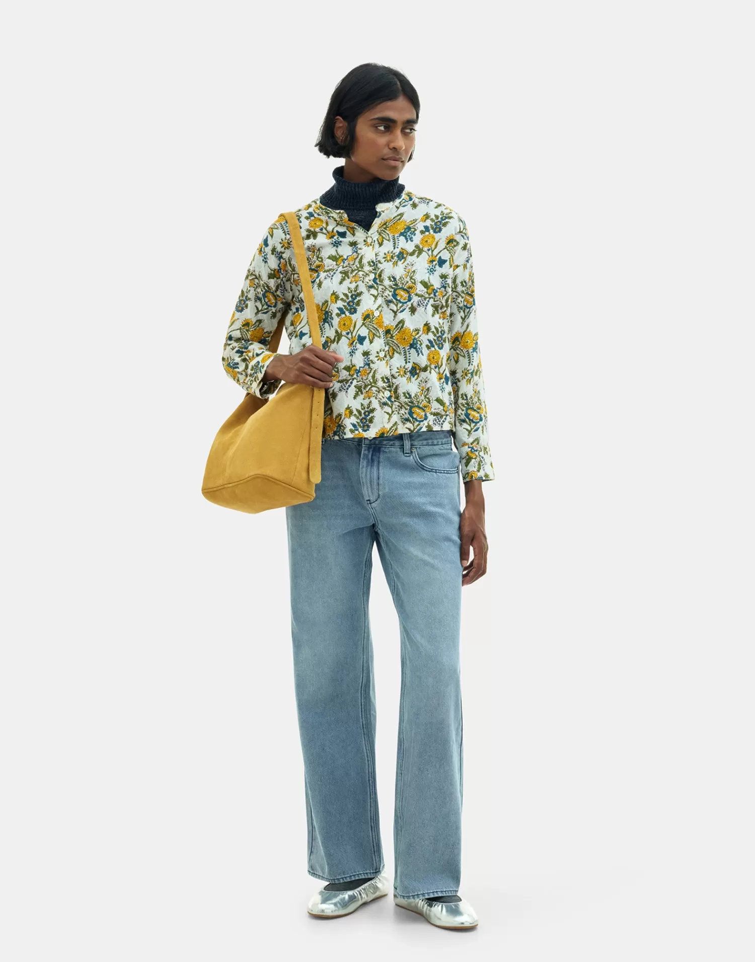 Shirts & Blouses*Natura Selection Dobbi Alasie Blouse 149942-YELLOW