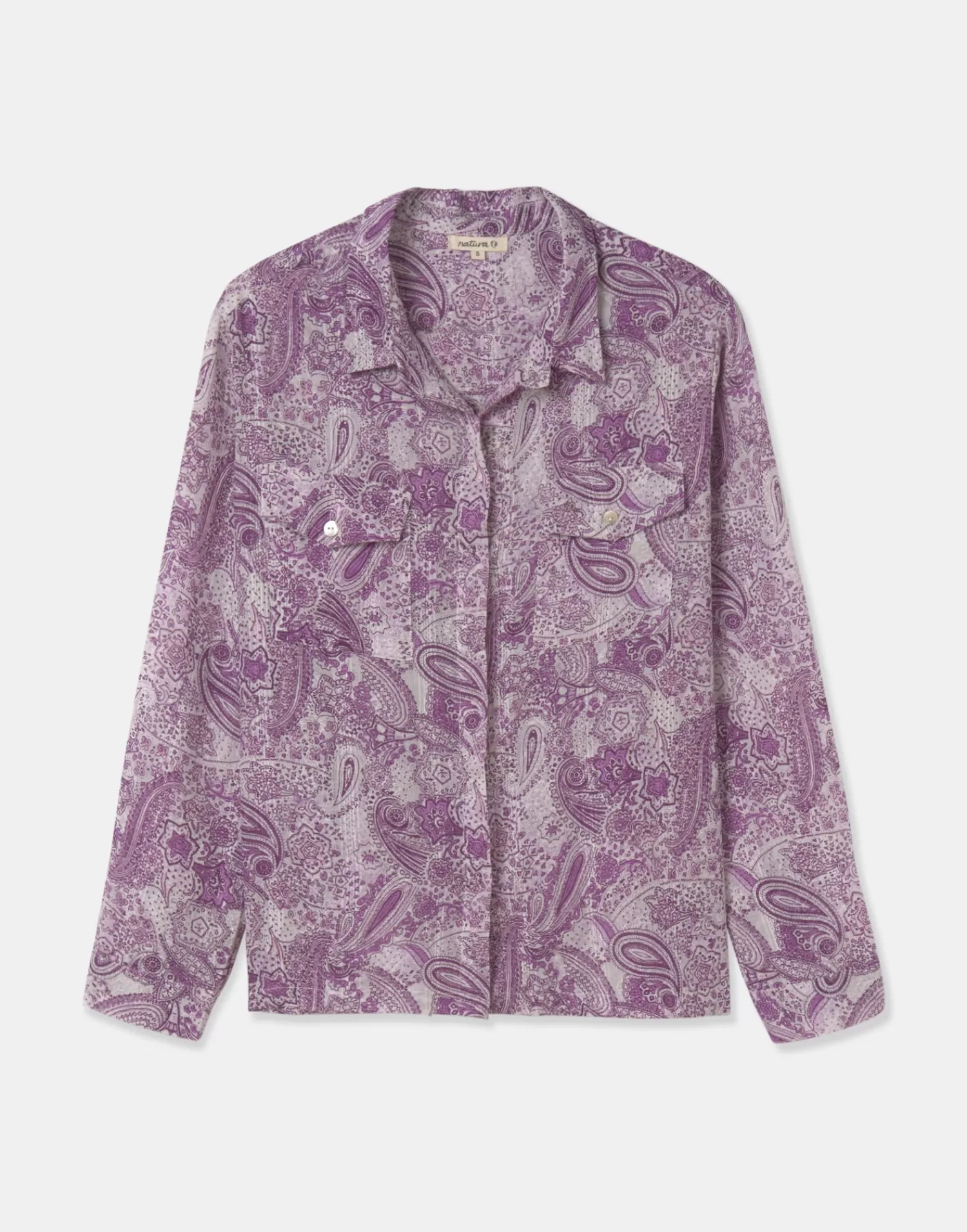 Shirts & Blouses*Natura Selection Dobbi Korba Shirt 147743-VIOLET