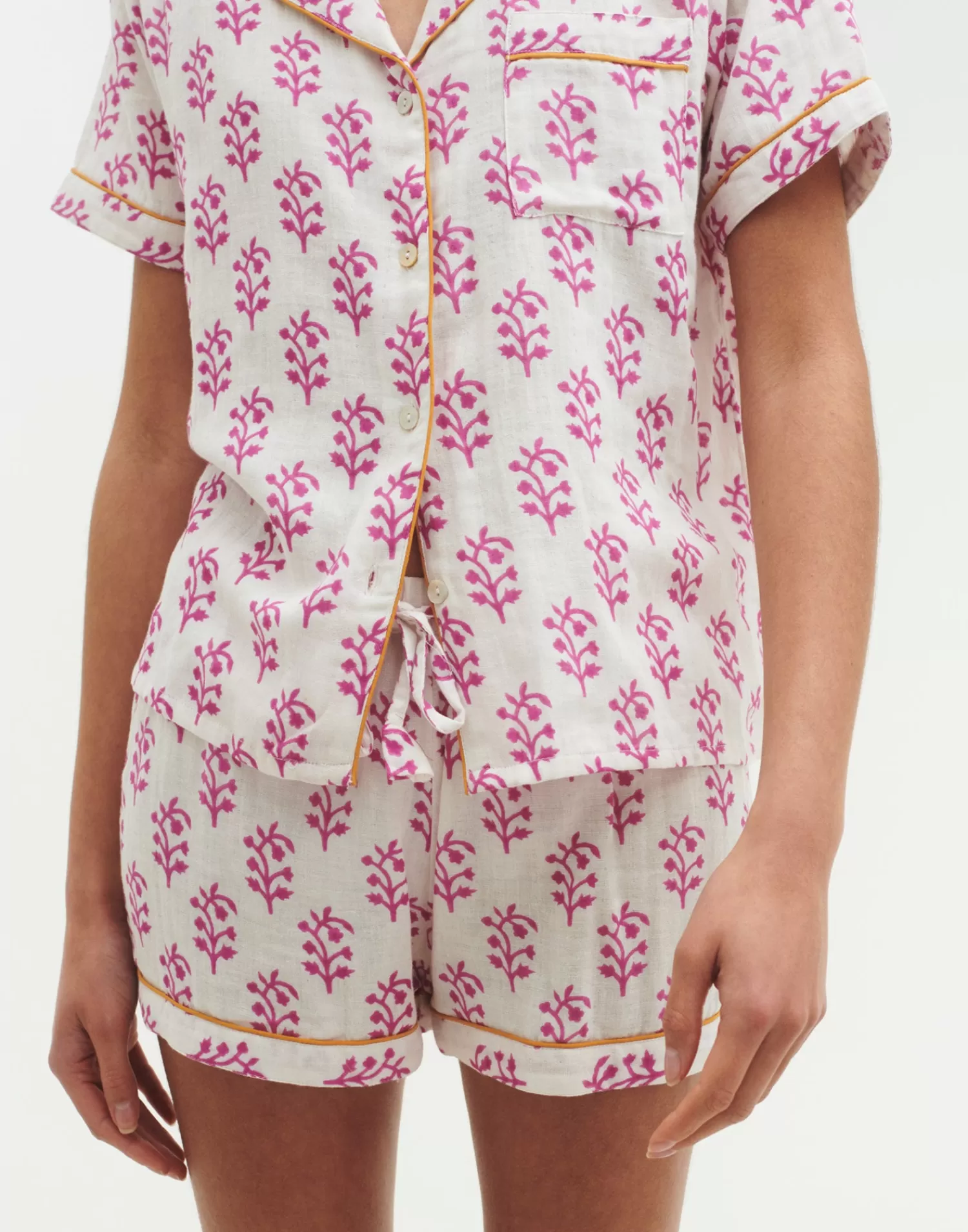 Pyjamas*Natura Selection Double Cotton Jaya Pajamas 146224-FUCHSIA