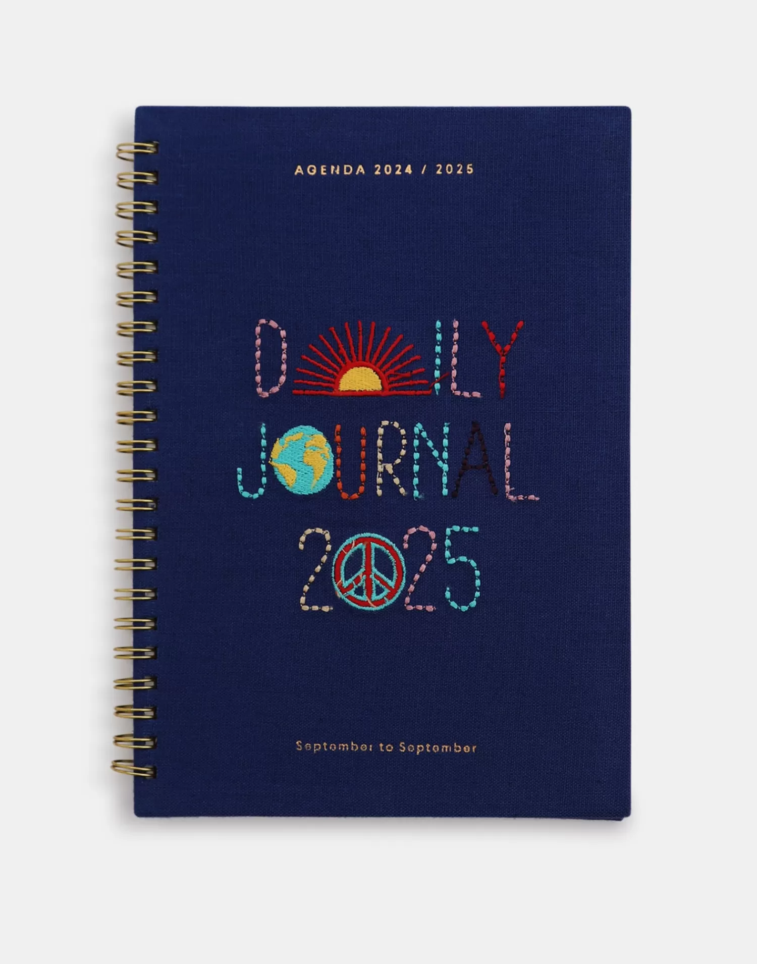 Planners*Natura Selection Embroidered Weekly School Planner 2024-2025 147945-BLUE