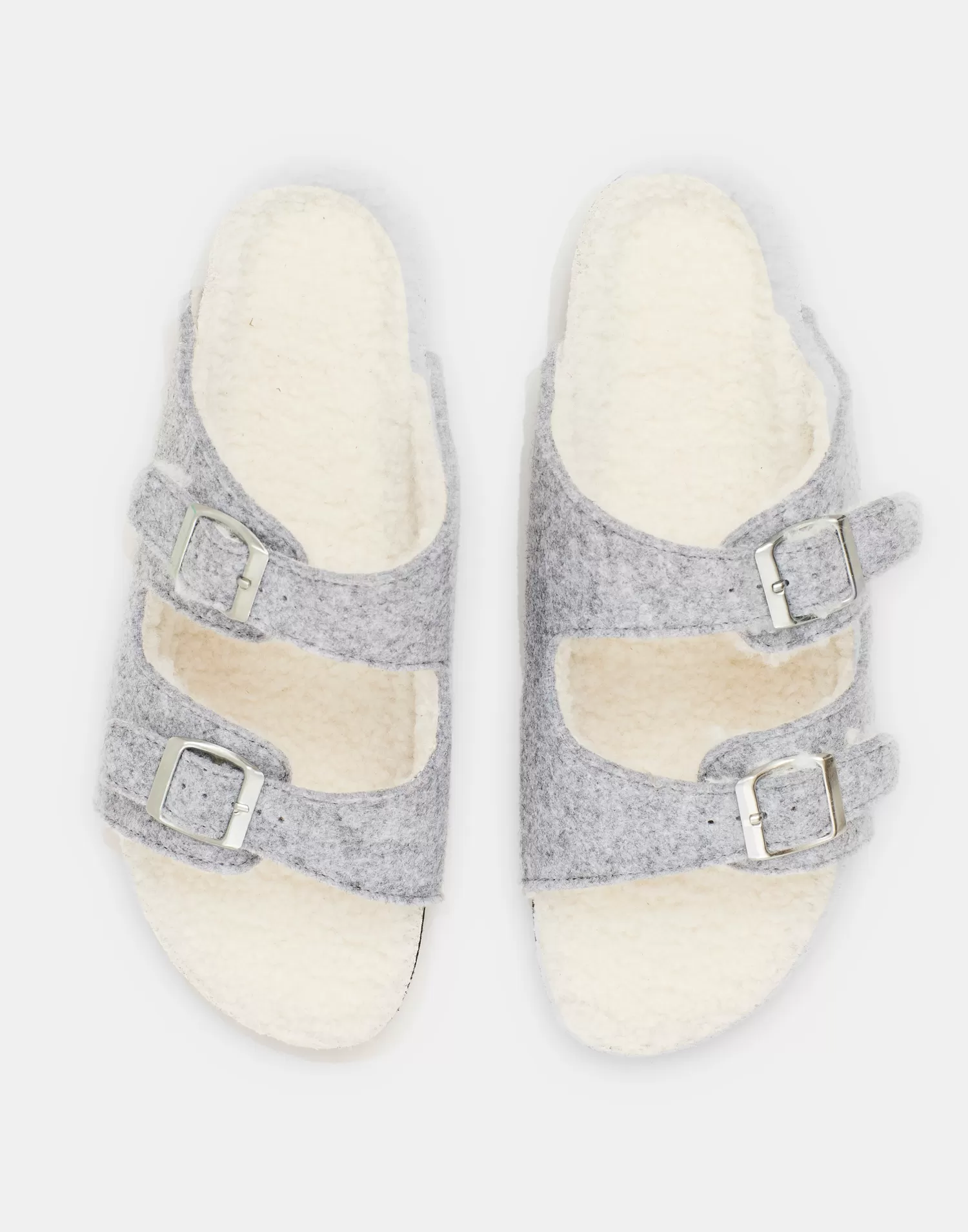 Footwear*Natura Selection Ergonomic Felt Sandal 147850-GREY