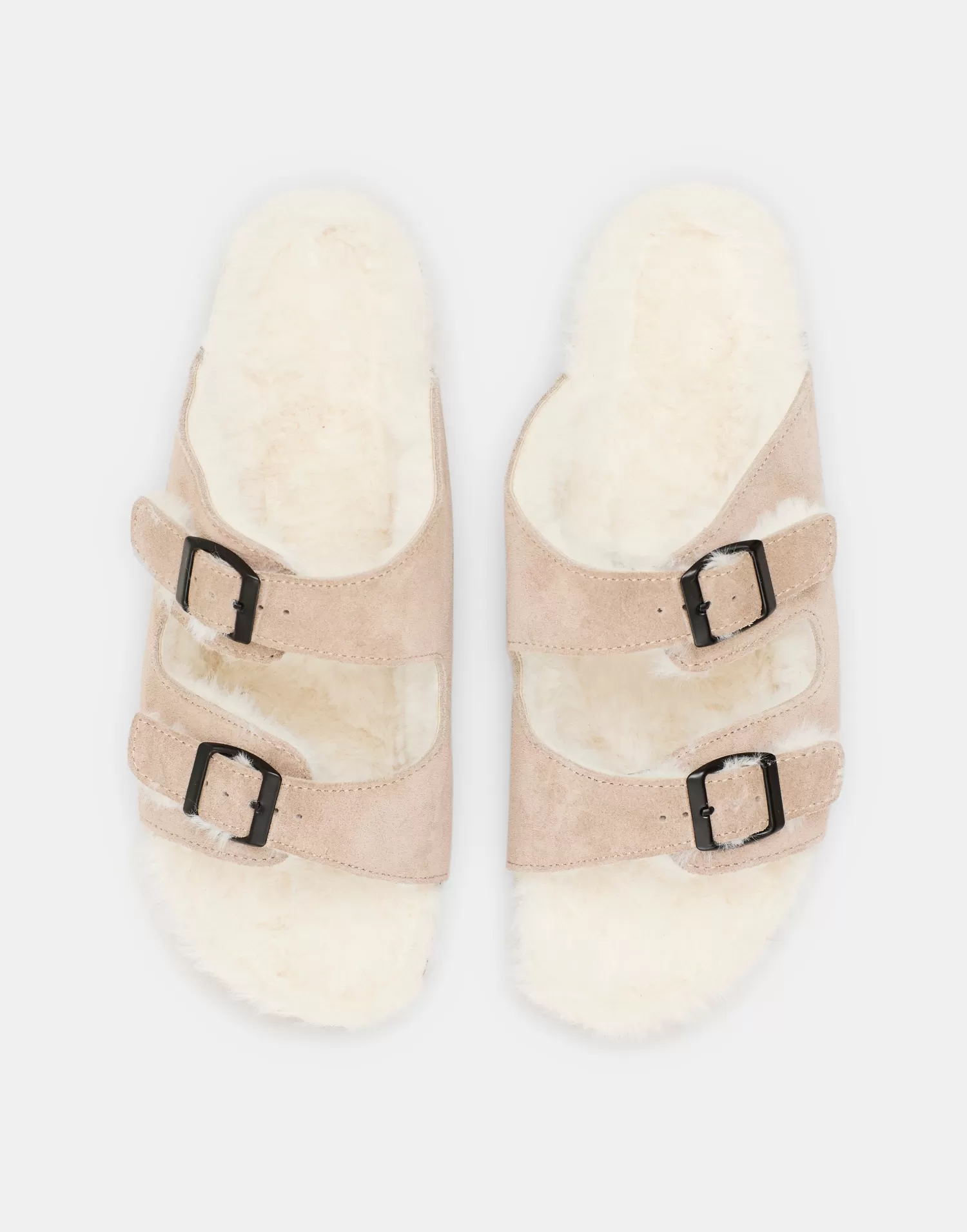 Footwear*Natura Selection Ergonomic Suede Sandal 147851-TAUPE