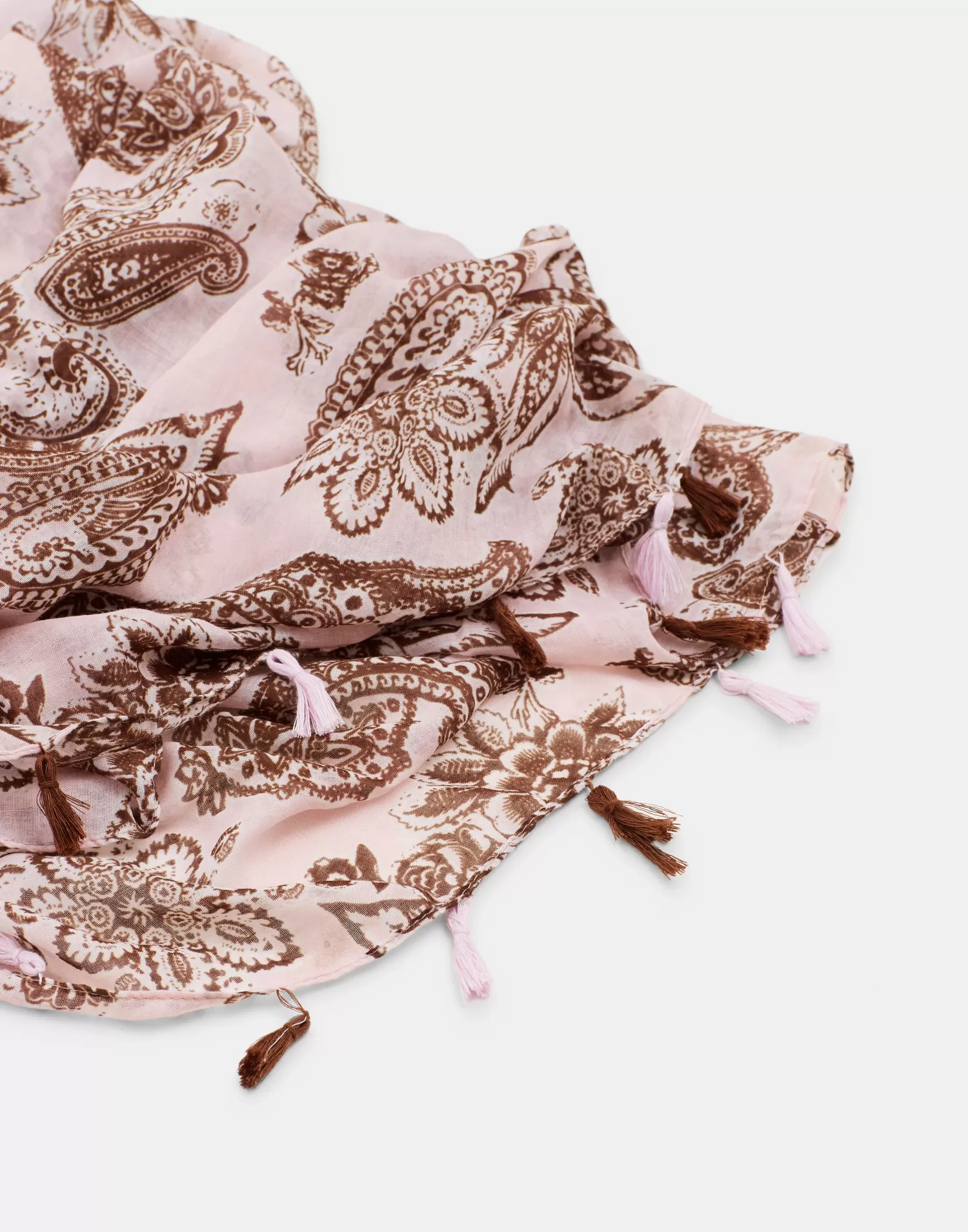 Scarves & Handkerchiefs*Natura Selection Floral Scarf 147880-BROWN