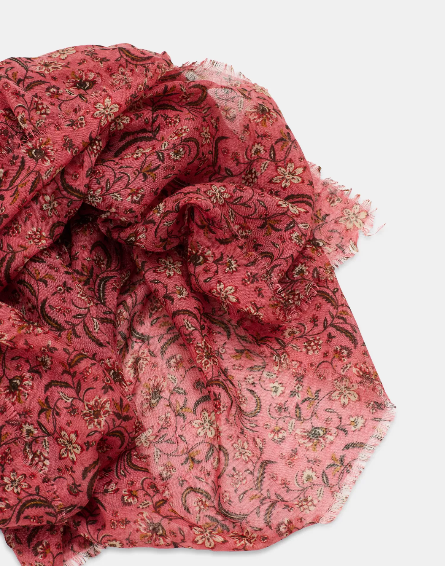 Scarves & Handkerchiefs*Natura Selection Floral Scarf 150511-PINK
