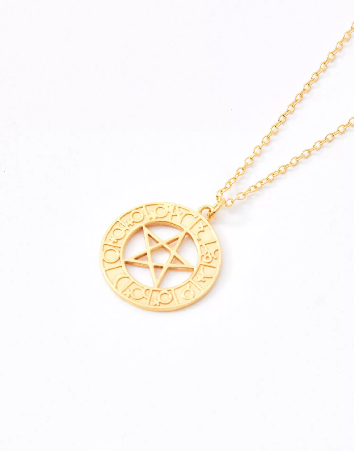 Jewelry*Natura Selection Gold Bathroom Zodiac Necklace
