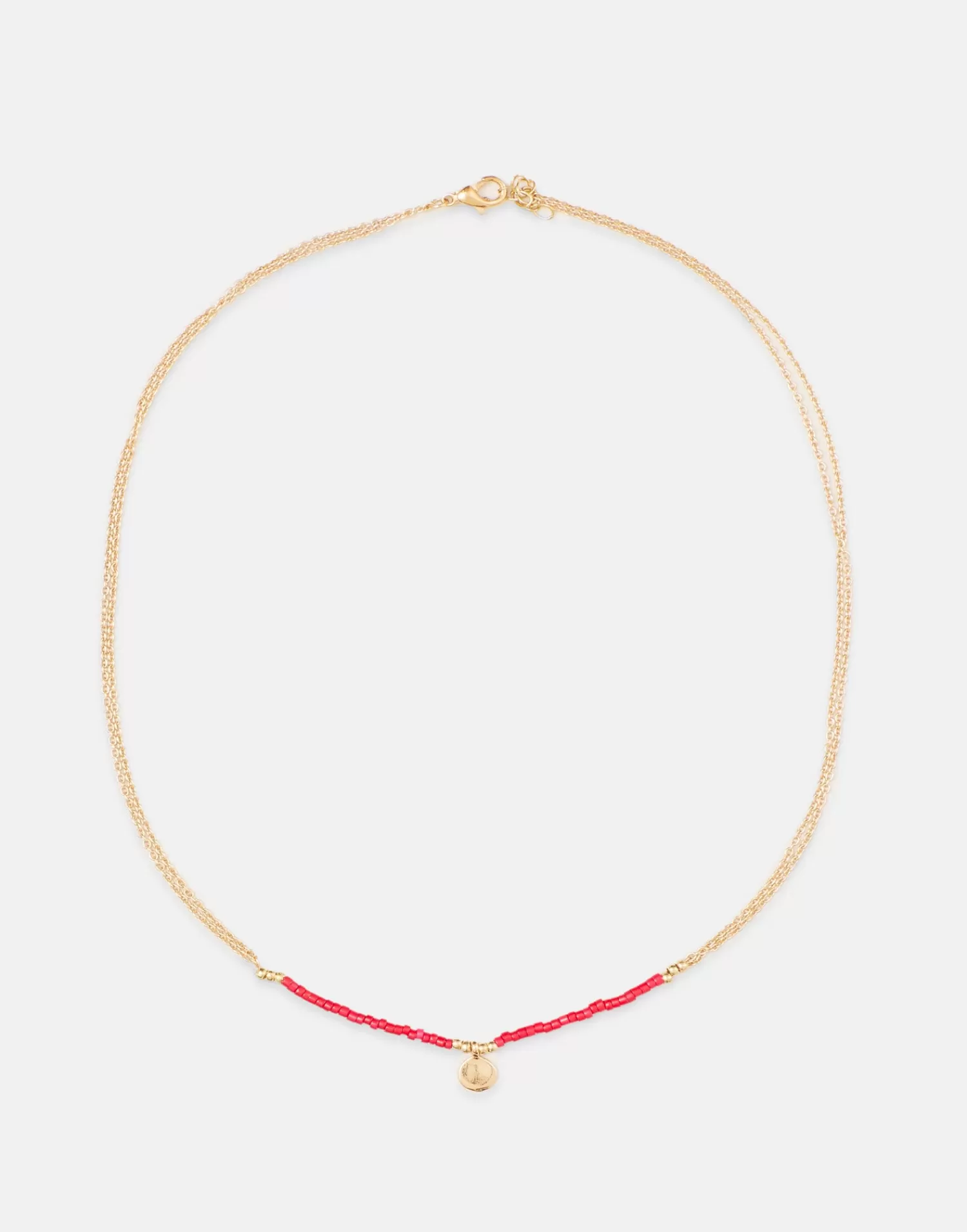 Jewelry*Natura Selection Gold Necklace With Beads And Minicharm