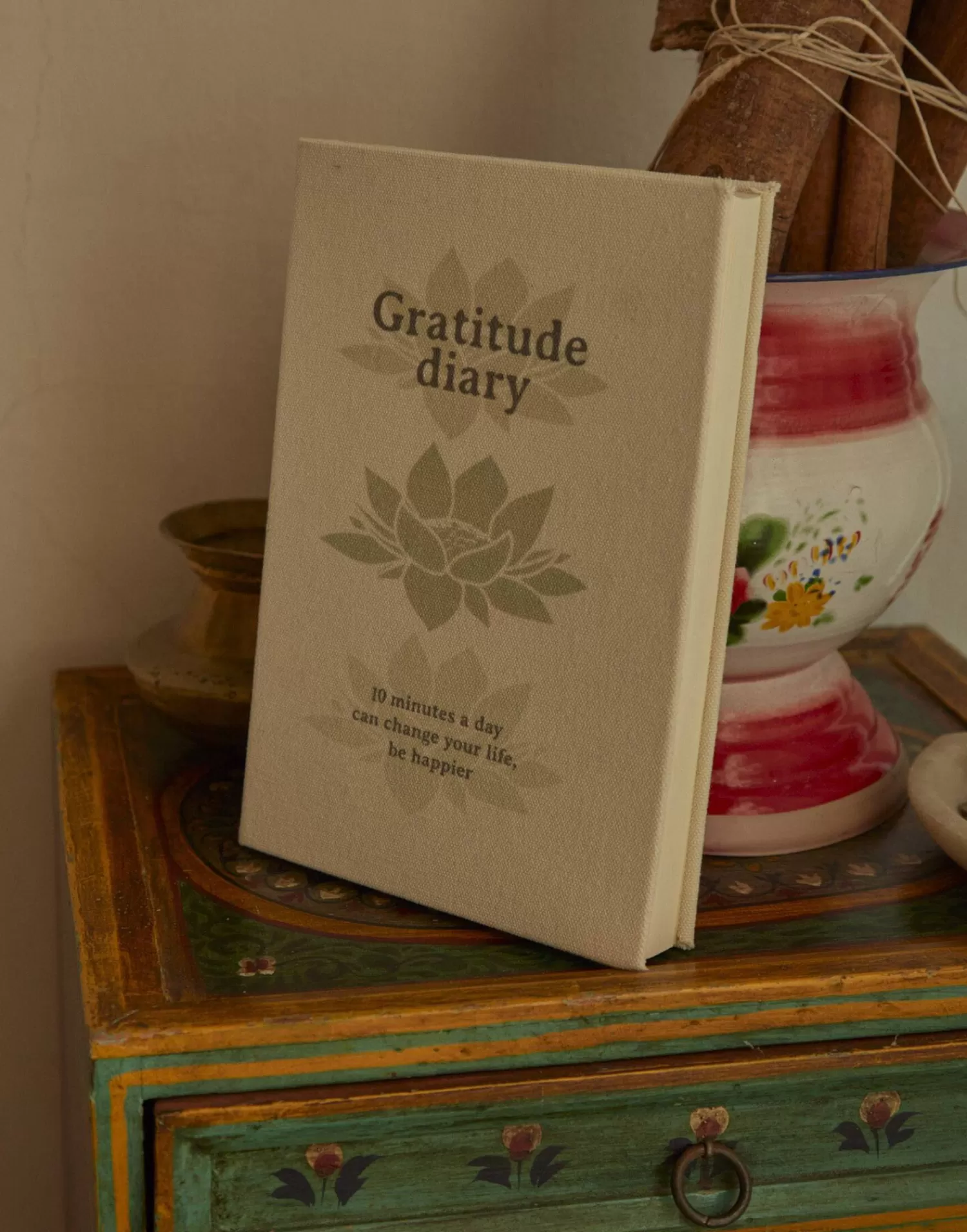 Stationery*Natura Selection Gratitude Diary 130784-GRAY/GREE