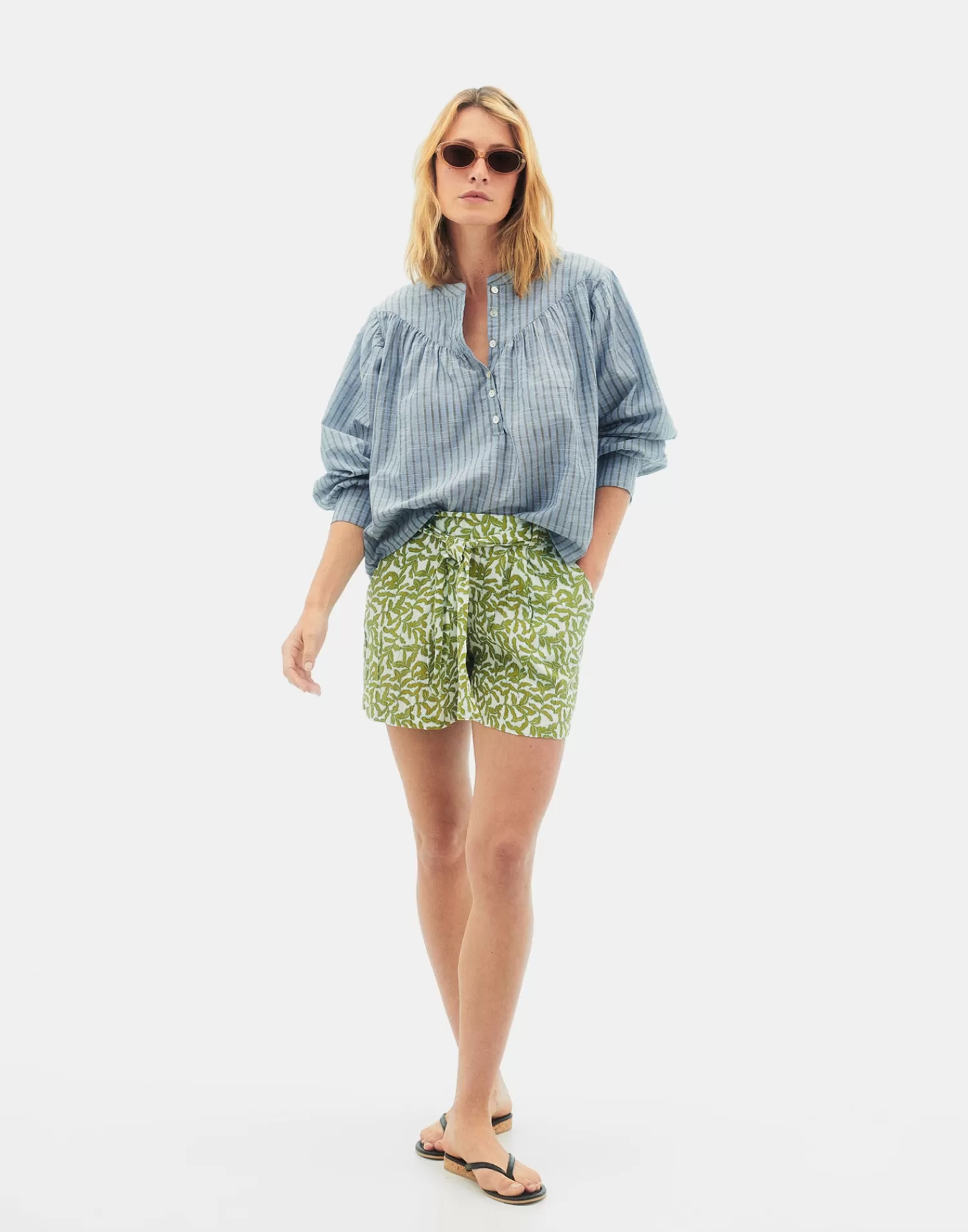 Pants*Natura Selection Hiedra Shorts 147754-GREEN