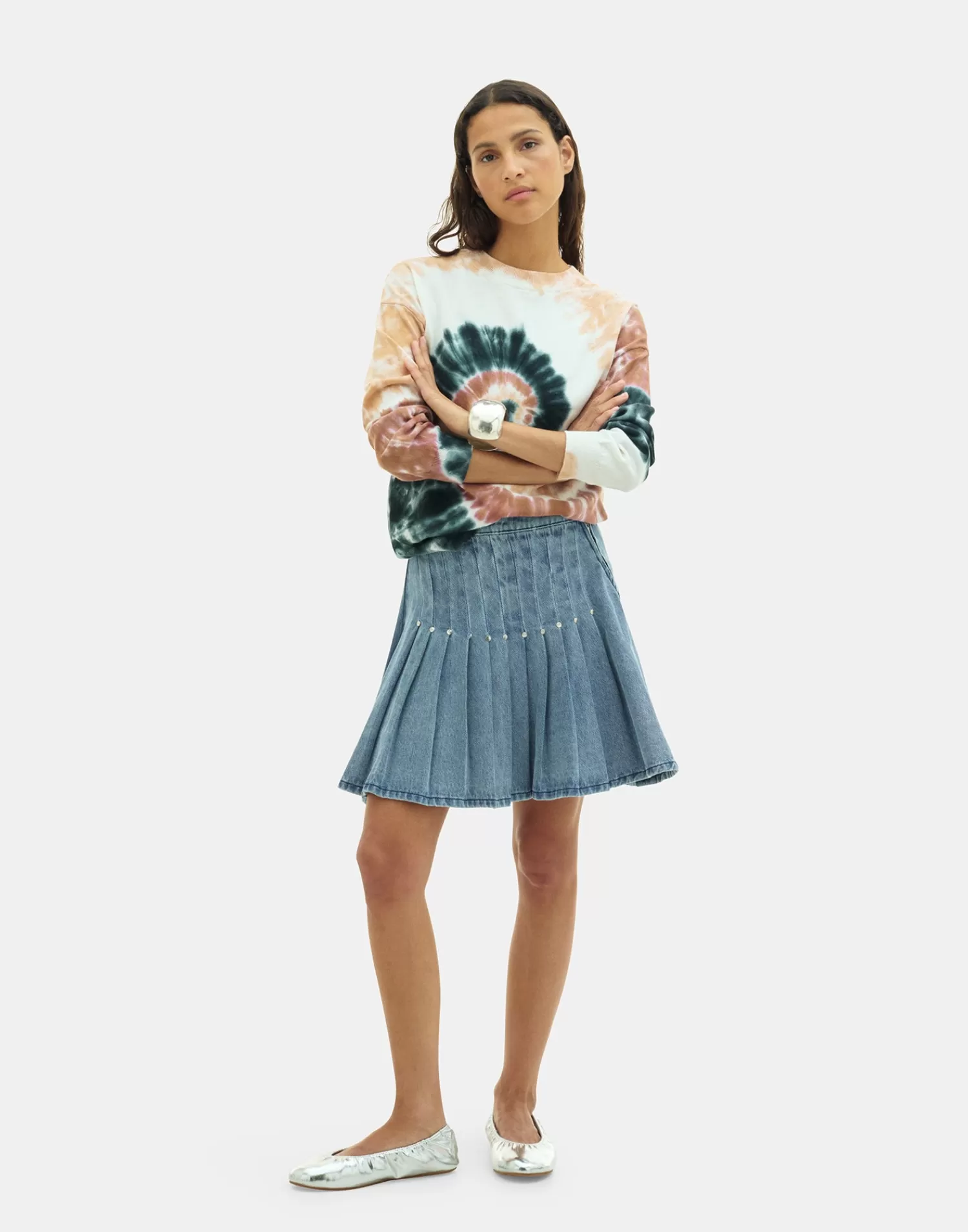 Skirts*Natura Selection Isfrid Denim Mini Skirt 149777-BLUE