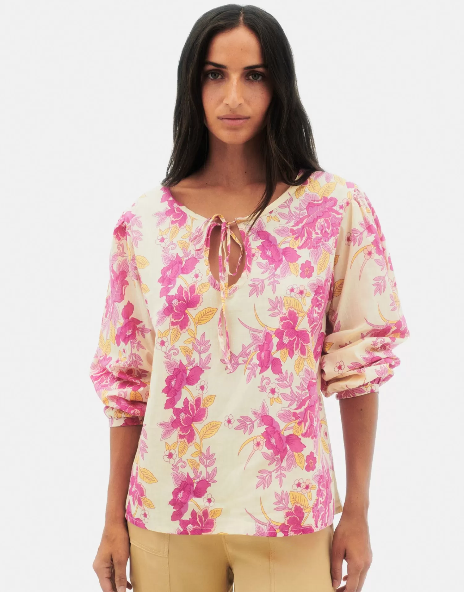 Shirts & Blouses*Natura Selection Kailua Blouse 147805-ECRU