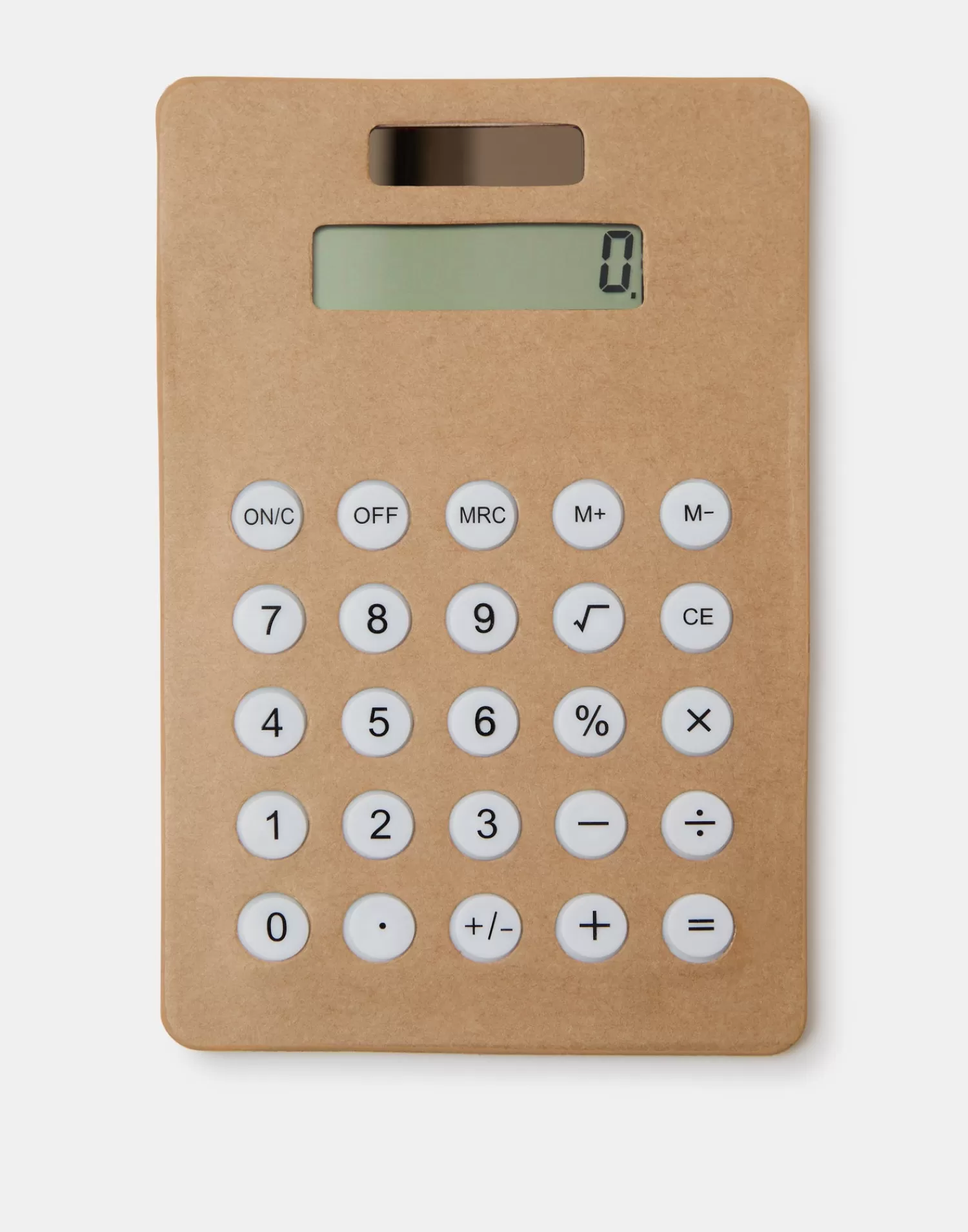 kraft_solar_calculator_3.webp Stationery | Electronics & Gadget*Natura Selection Kraft Solar Calculator 147963-KRAFT