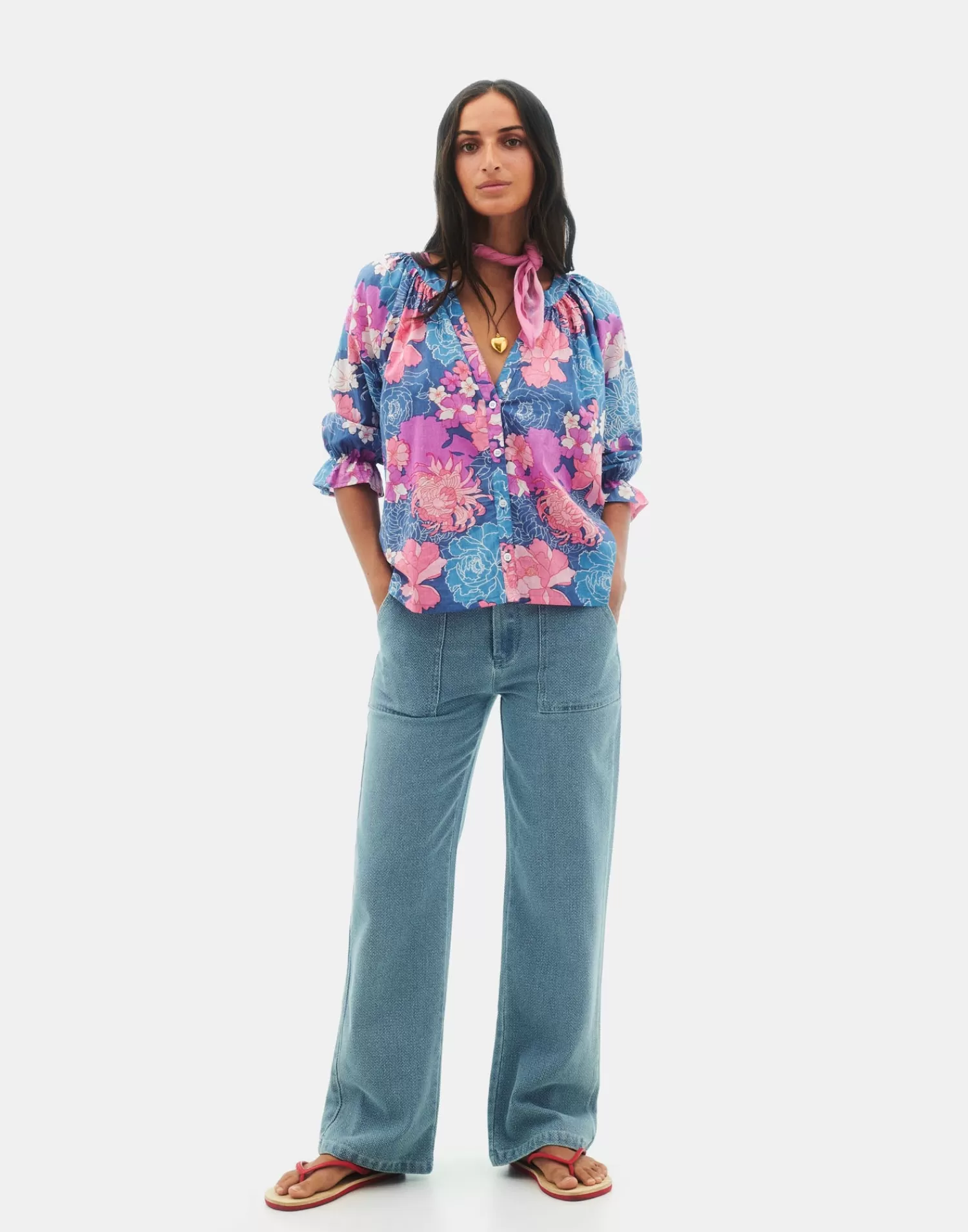 Shirts & Blouses*Natura Selection Lahaina Shirt 147804-BLUE