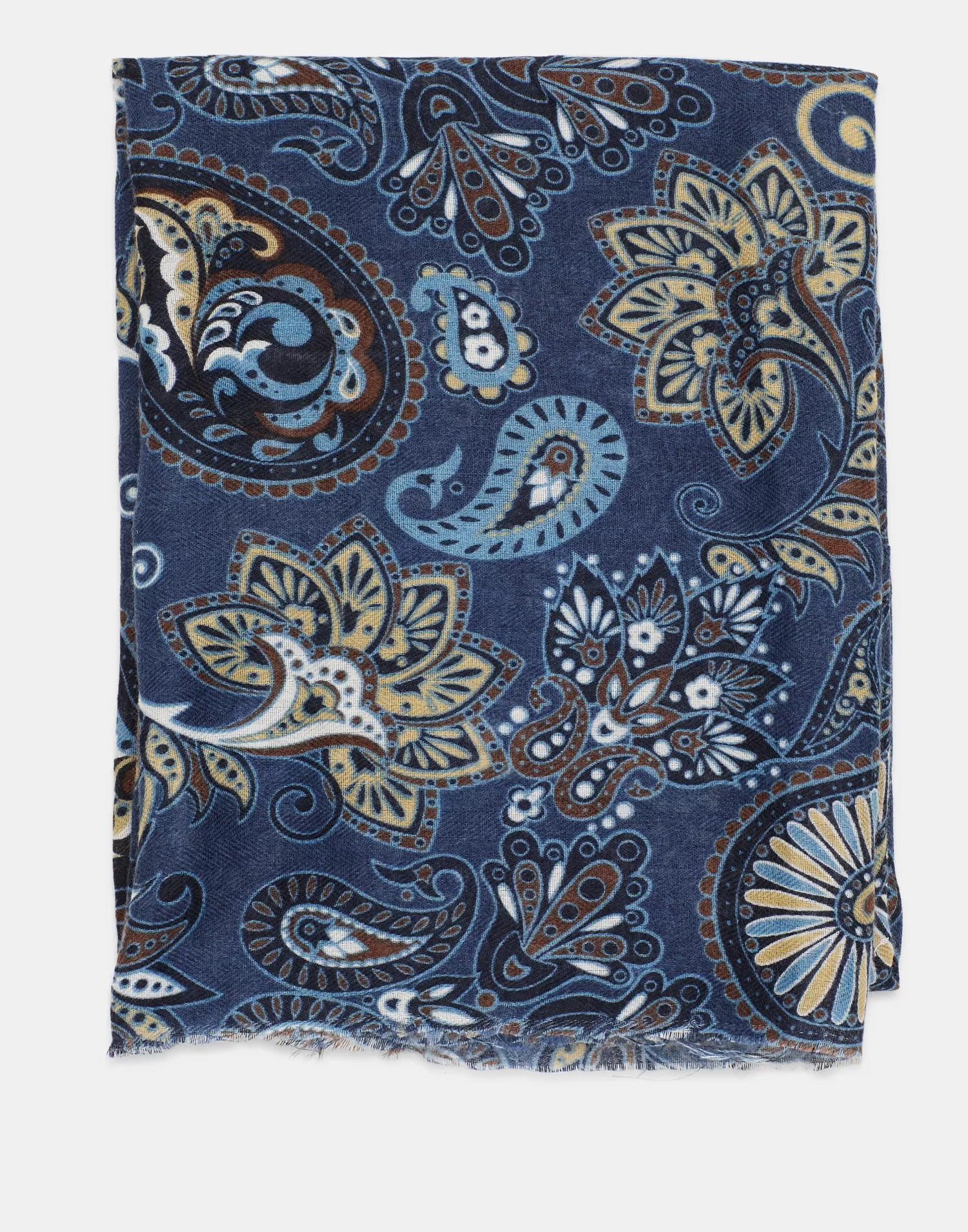 Scarves & Handkerchiefs*Natura Selection Large Paisley Scarf 147878-BLUE