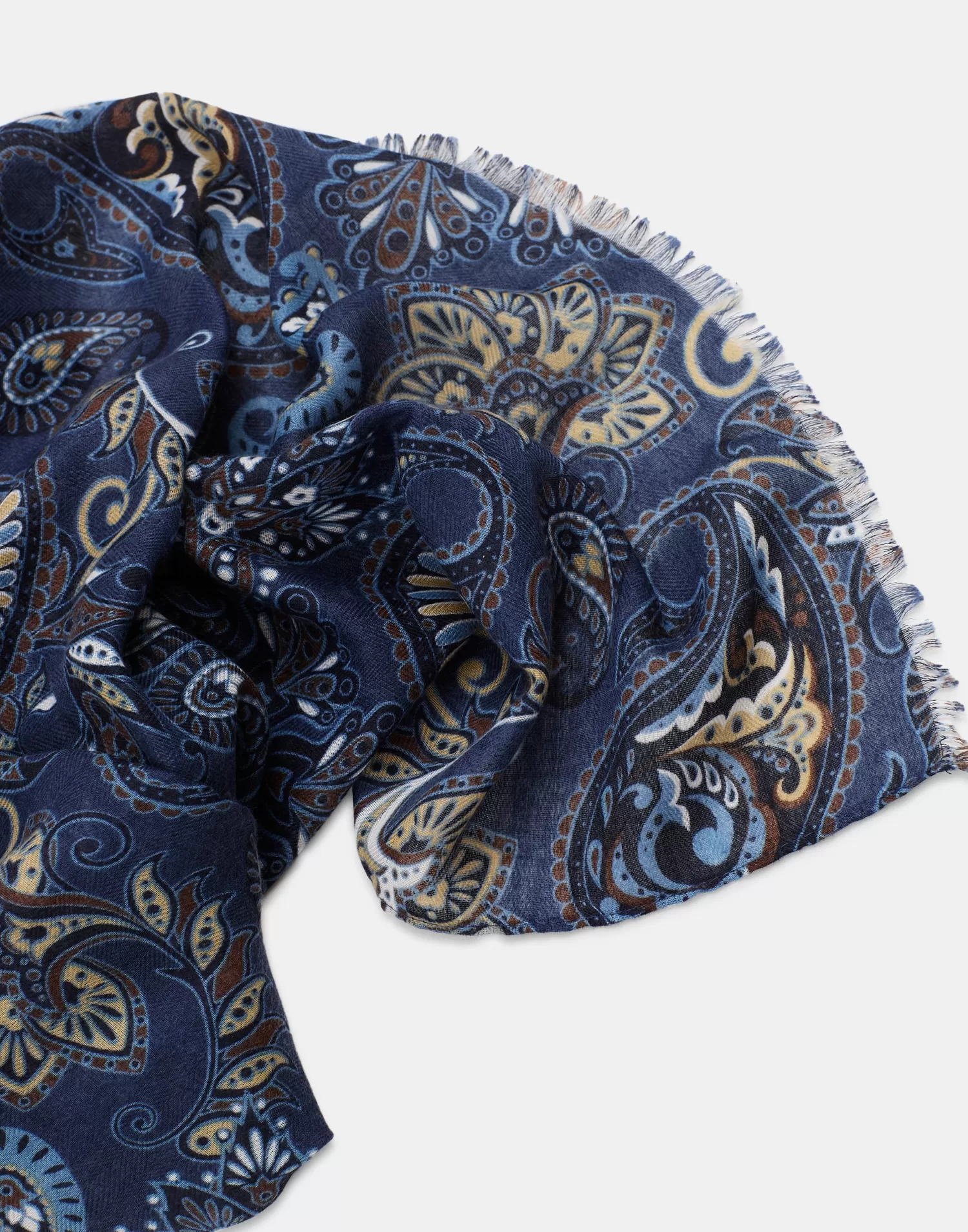 Scarves & Handkerchiefs*Natura Selection Large Paisley Scarf 147878-BLUE