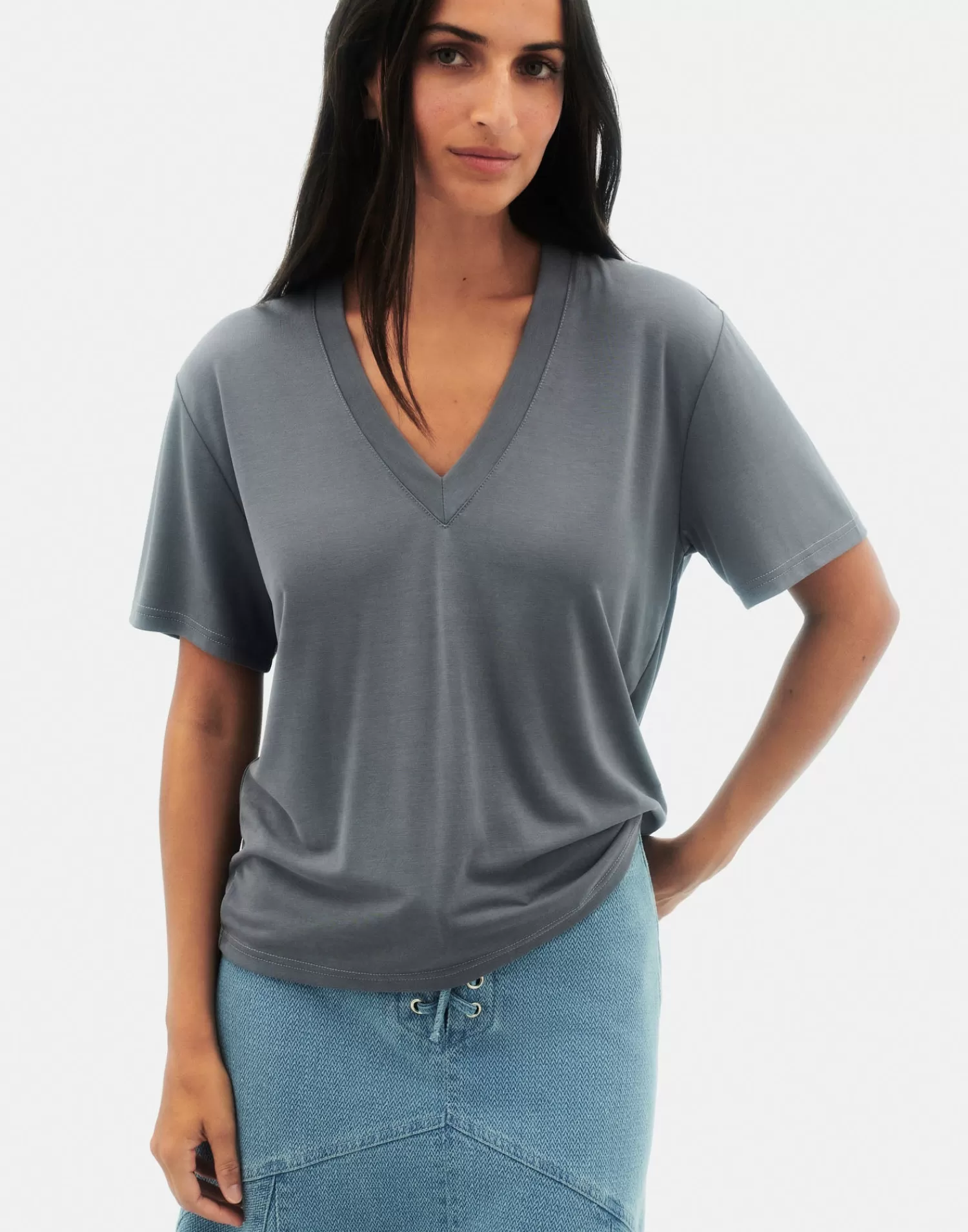 lihue_tshirt_3-1.webp T-Shirts & Tops*Natura Selection Lihue T-shirt 147845-GREY