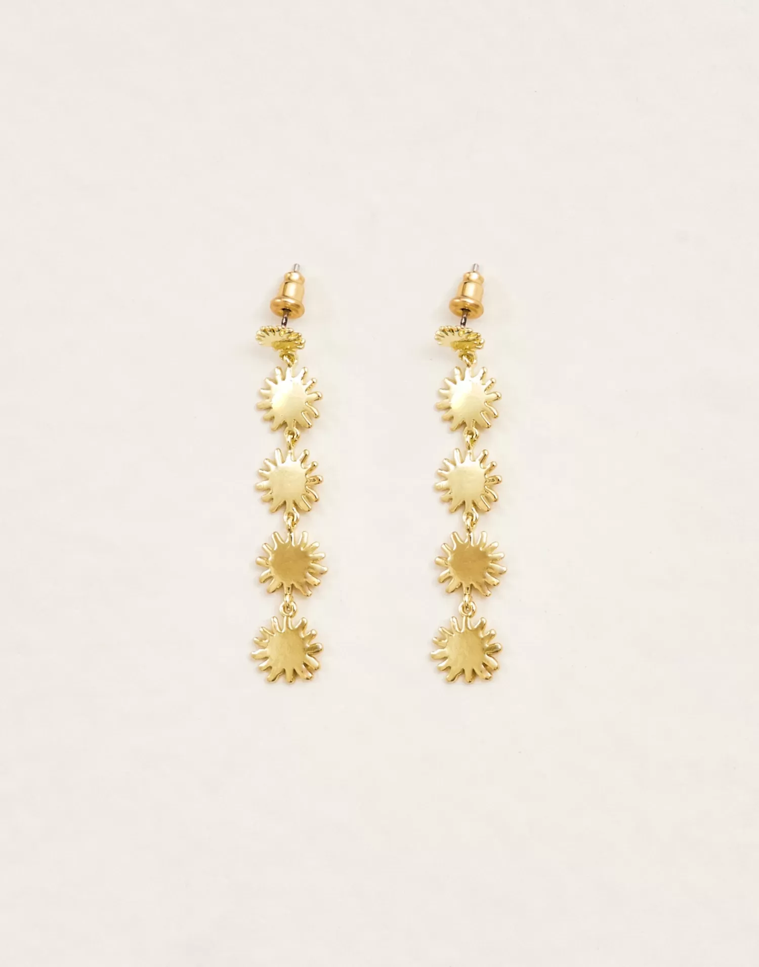 Jewelry*Natura Selection Long Sun Earrings 147791-GOLD
