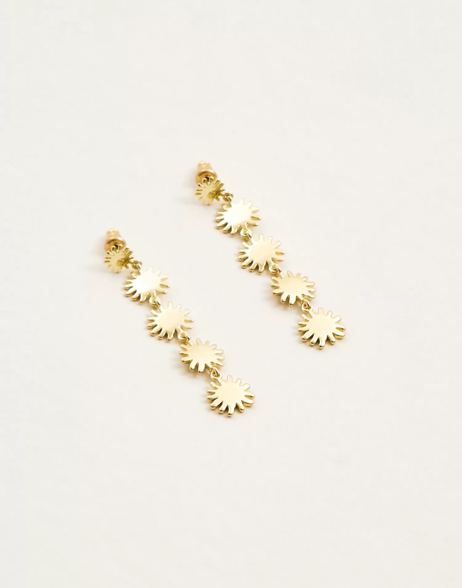 Jewelry*Natura Selection Long Sun Earrings 147791-GOLD