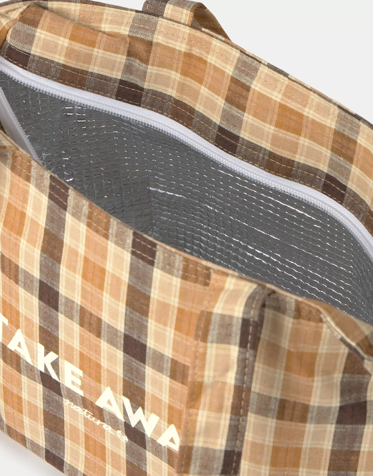 Kitchen*Natura Selection Lunch Bag With Long Handles 148145-BROWN