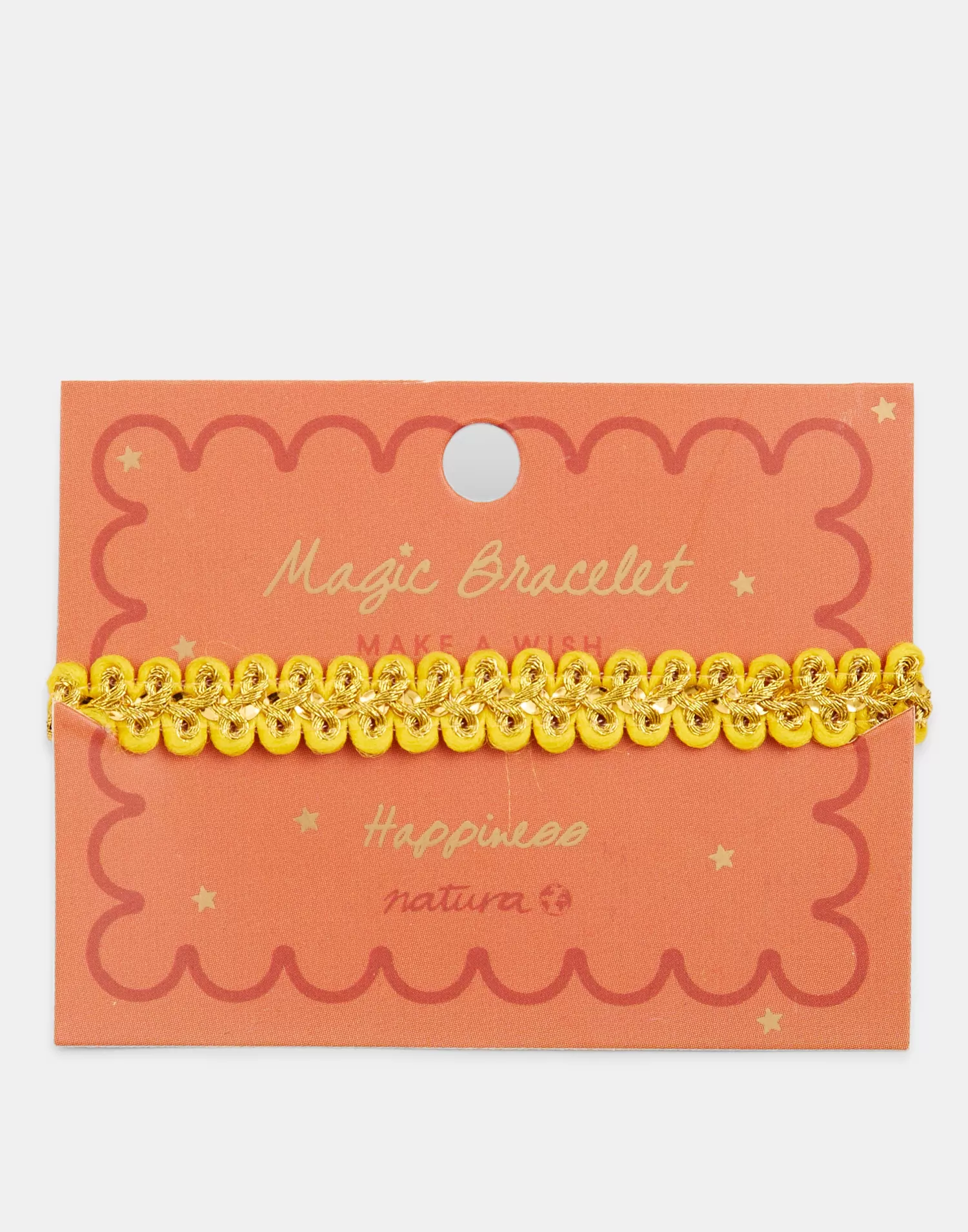 Jewelry*Natura Selection Make A Wish Happiness Bracelet 147865-YELLOW