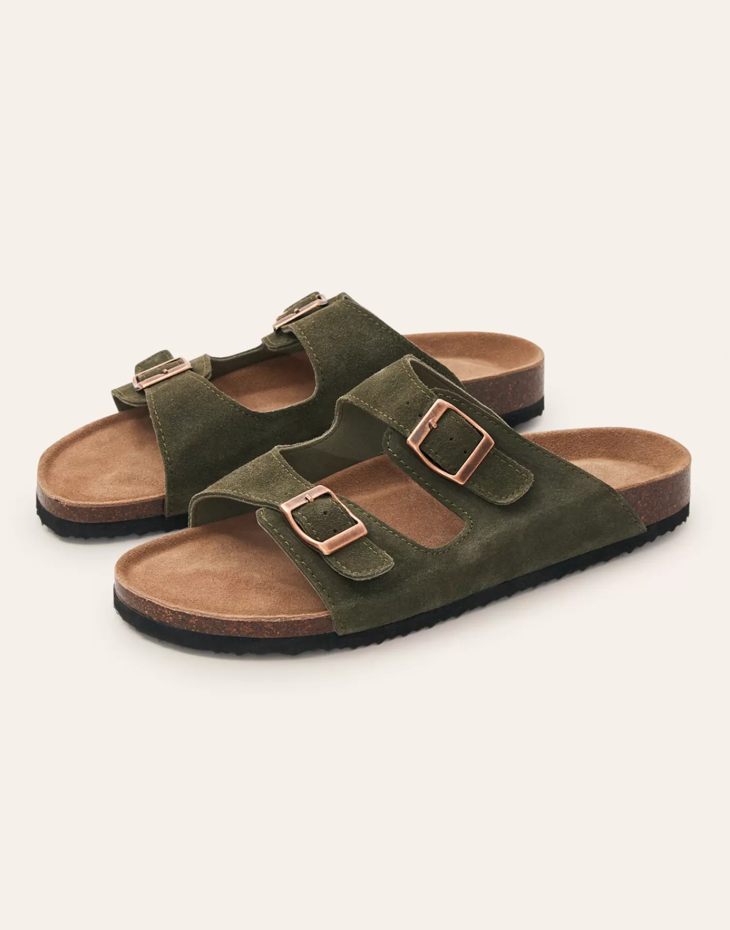 Men | Footwear*Natura Selection Men's Ergonomic Double Buckle Sandal 145445-KHAKI