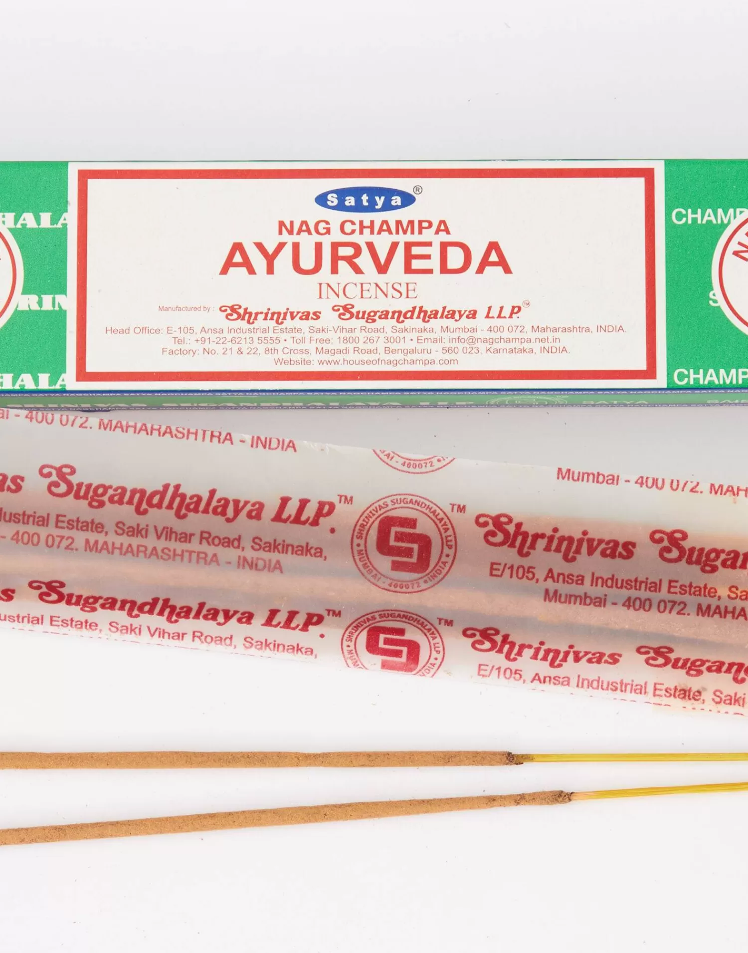 Yoga | Yoga*Natura Selection Nag Champa Ayurveda Incense Sticks 135562-Ayurvedic