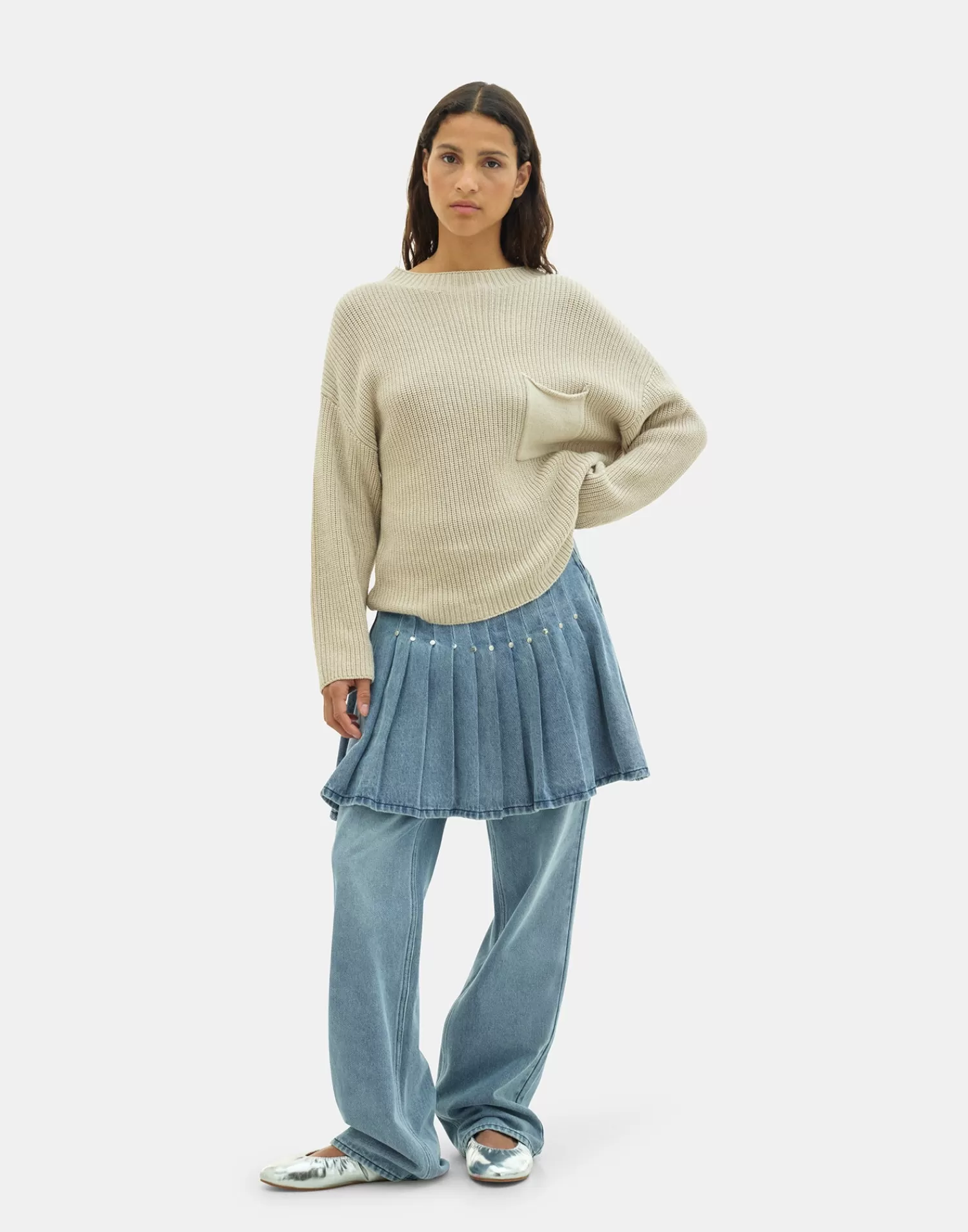 Sweaters & Cardigans*Natura Selection Najak Sweater 149822-BEIGE