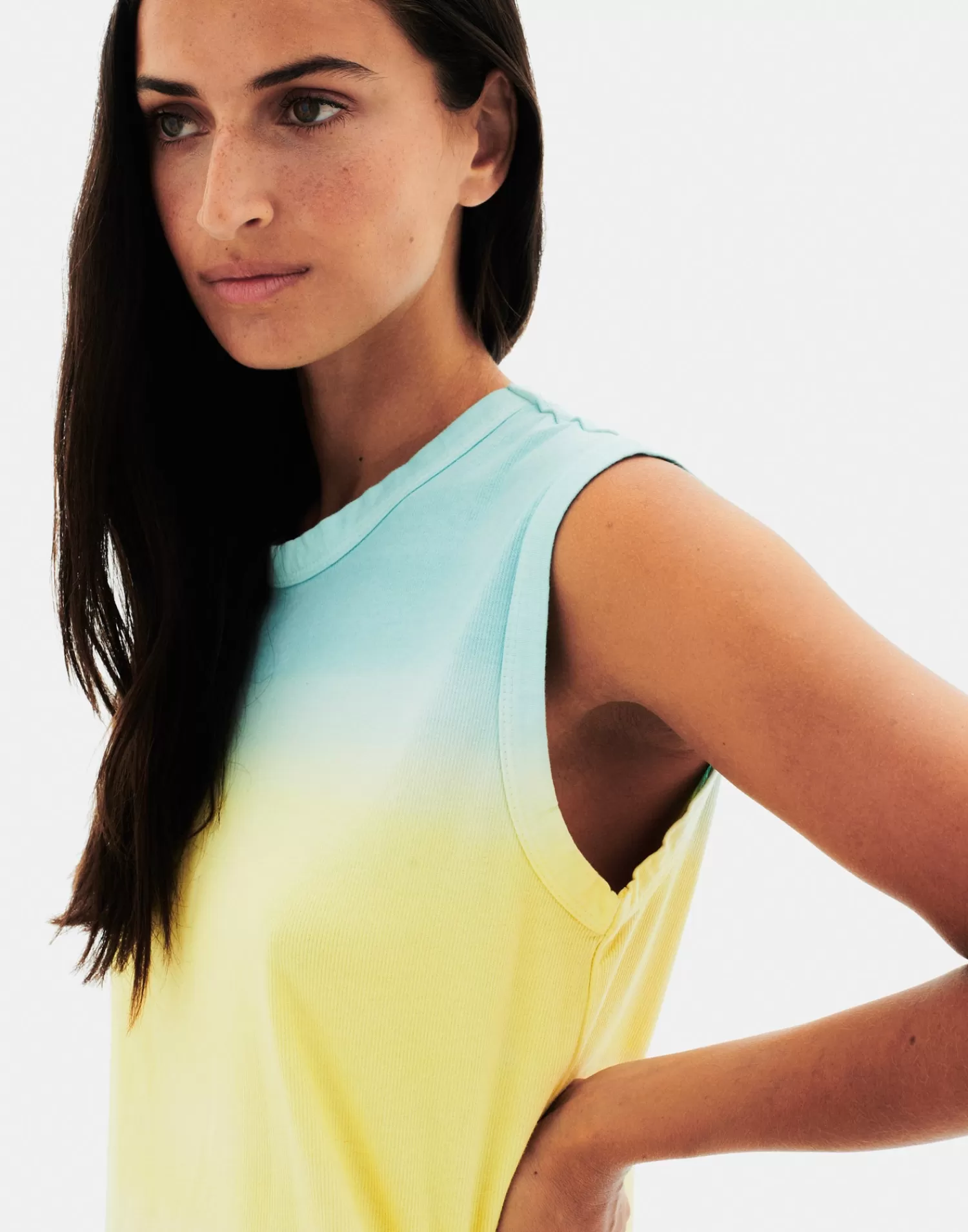 T-Shirts & Tops*Natura Selection Ombré Top 147837-BLUE