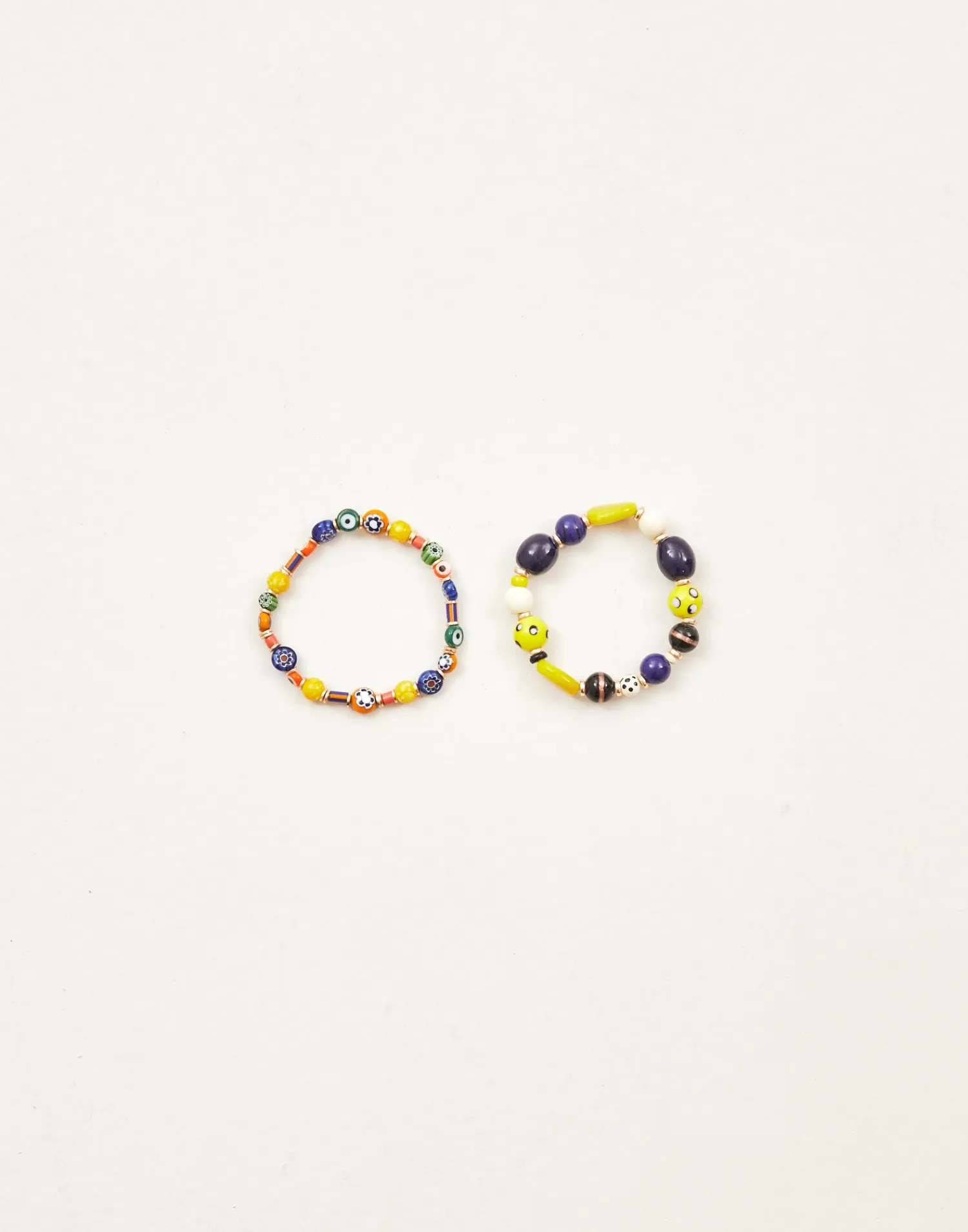 Jewelry*Natura Selection Pack 2 Ceramic Bracelets 146223-MULTICOLOR