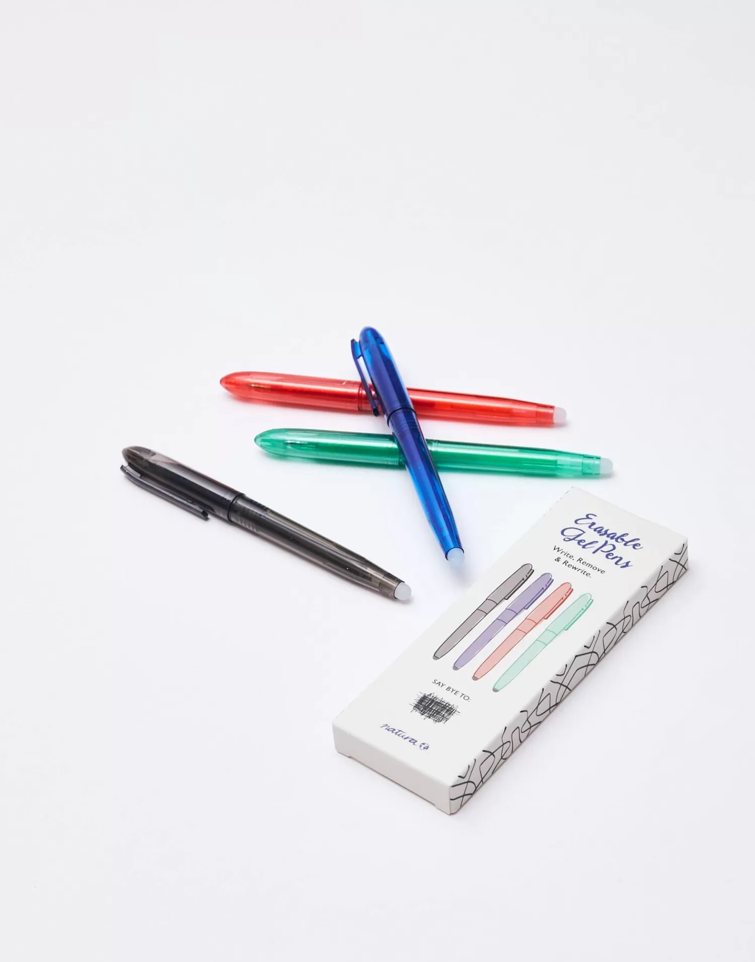 Stationery*Natura Selection Pack Of 4 Erasable Pens 142240-ASSORTED