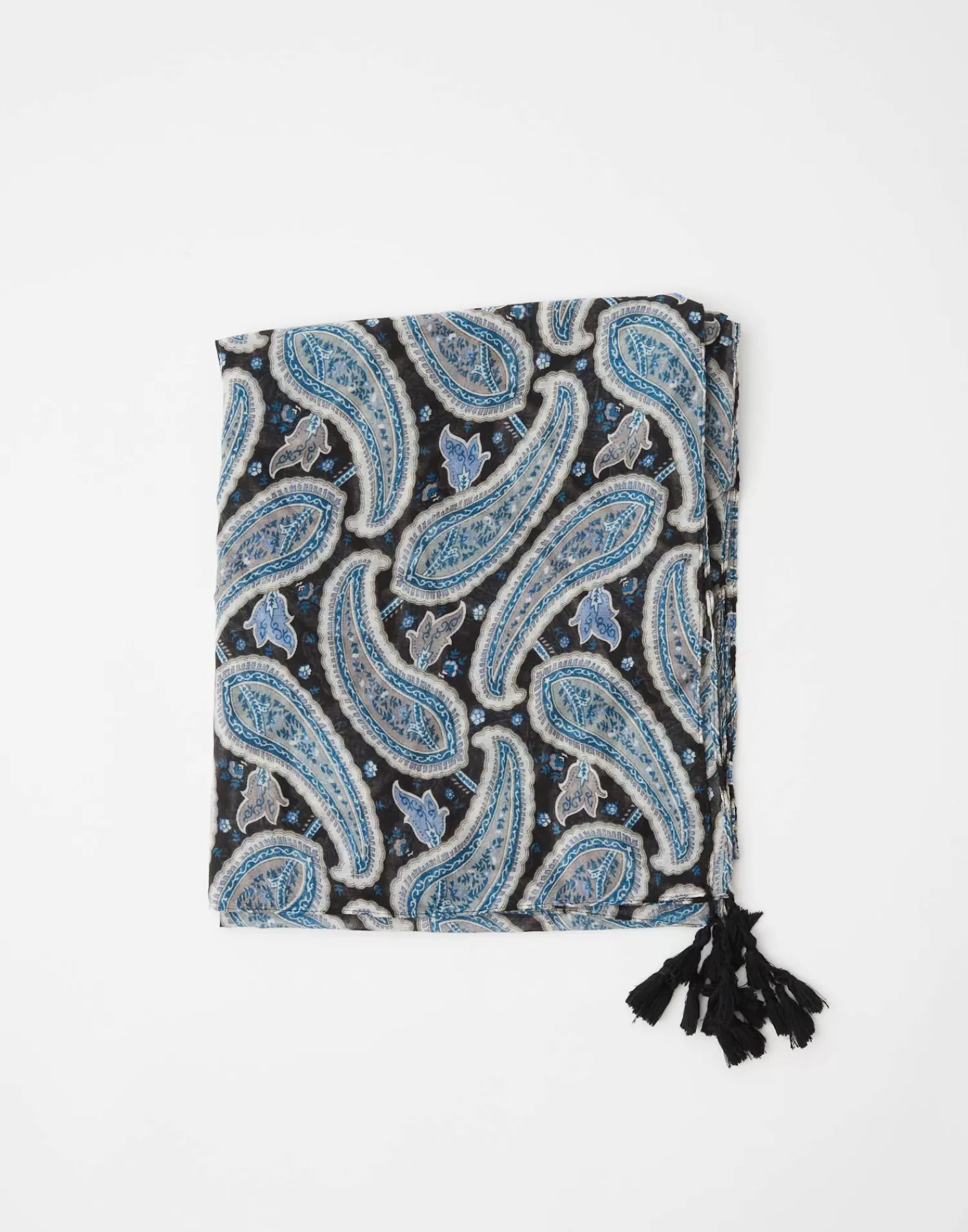 Scarves & Handkerchiefs*Natura Selection Paisley Scarf 143942-NAVYBLUE