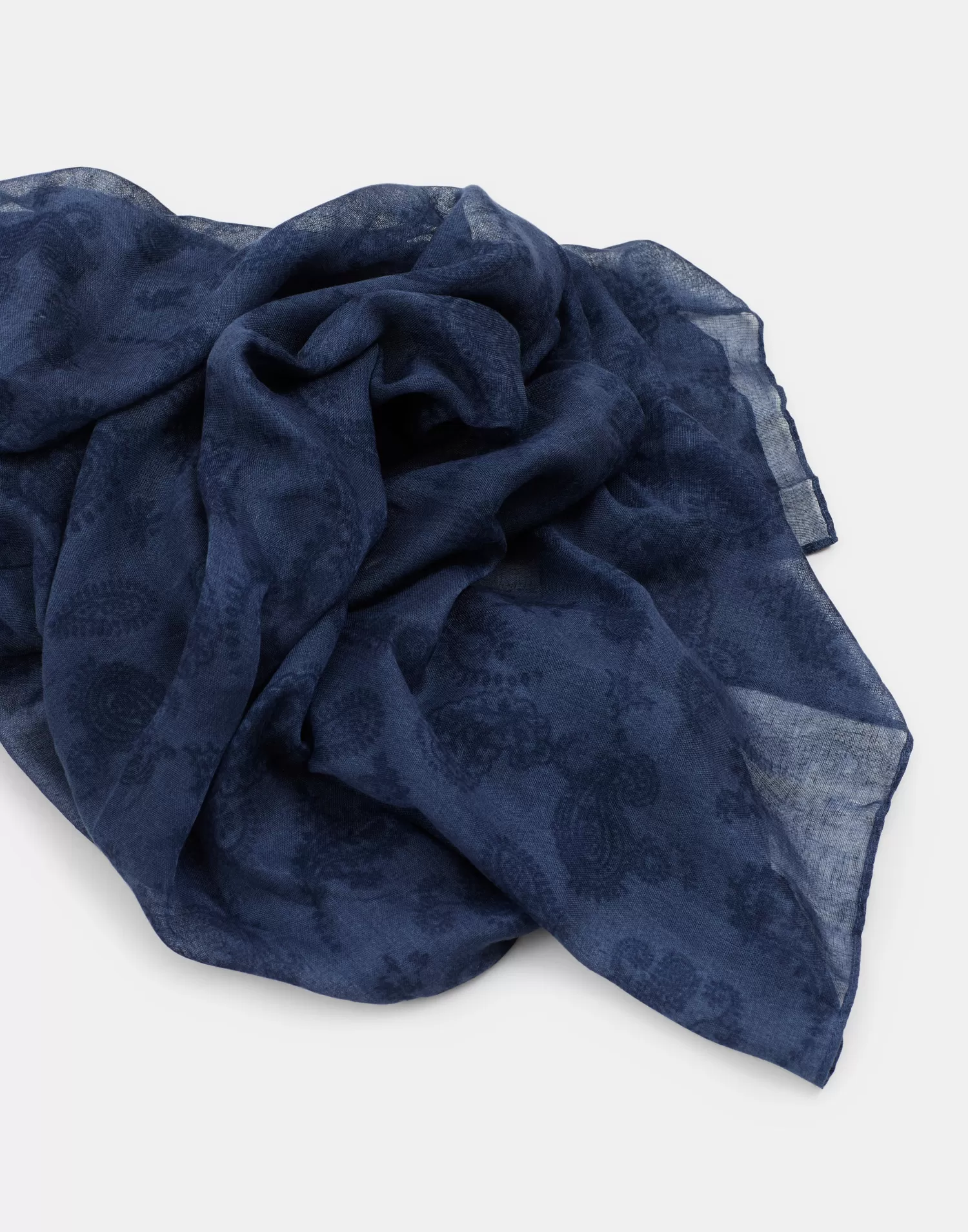 Scarves & Handkerchiefs*Natura Selection Paisley Scarf 150512-NAVYBLUE